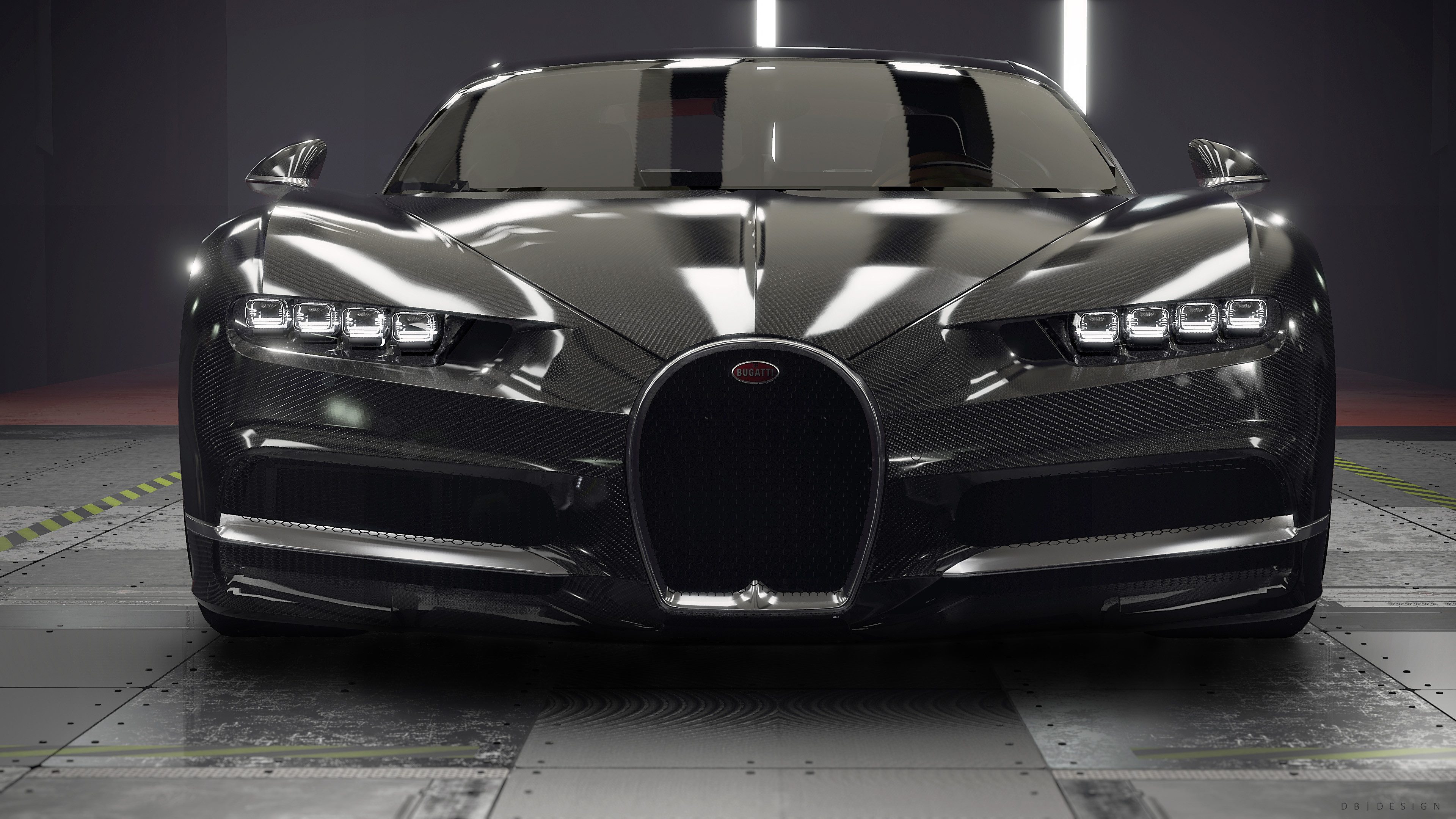 Bugatti Chiron, Wind tunnel facility, Engineering marvel, Unmatched aerodynamics, 3840x2160 4K Desktop