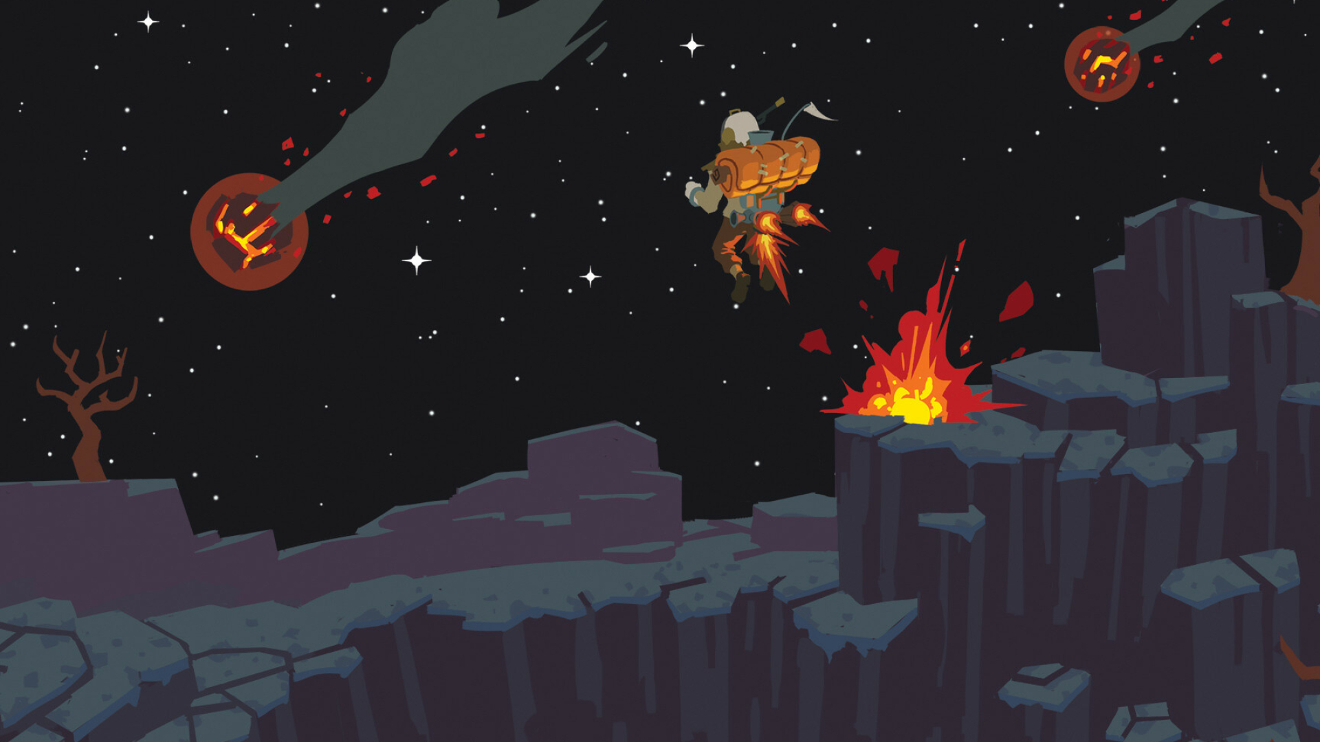 Outer Wilds: After each death, whether the cause is the sun going supernova, or through misadventure, the player respawns and awakens back on their home planet at the start of the time loop. 1920x1080 Full HD Background.