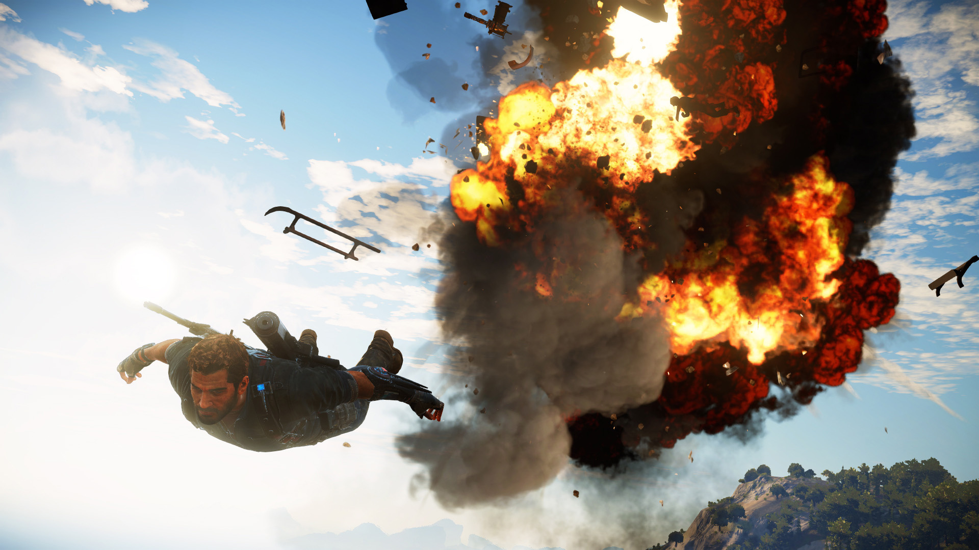 Unscripted spectacle, Just Cause 3 trailer, Explosive chaos, Gaming greatness, 1920x1080 Full HD Desktop