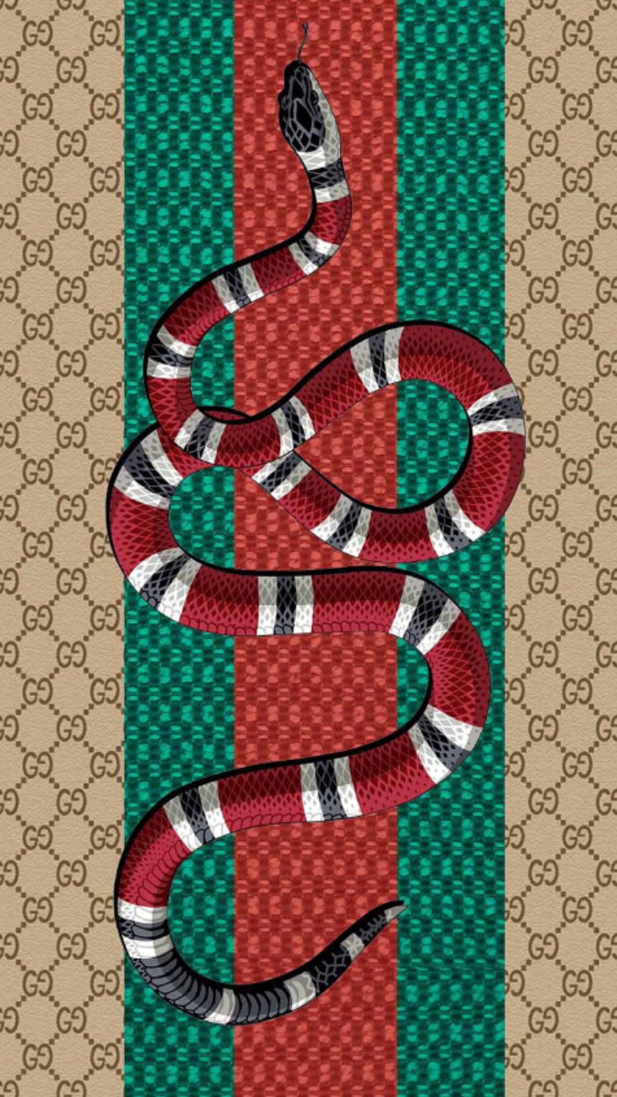 Gucci: Kingsnake, Animal symbol, A mixture of power, sensuality and seduction. 1250x2210 HD Wallpaper.