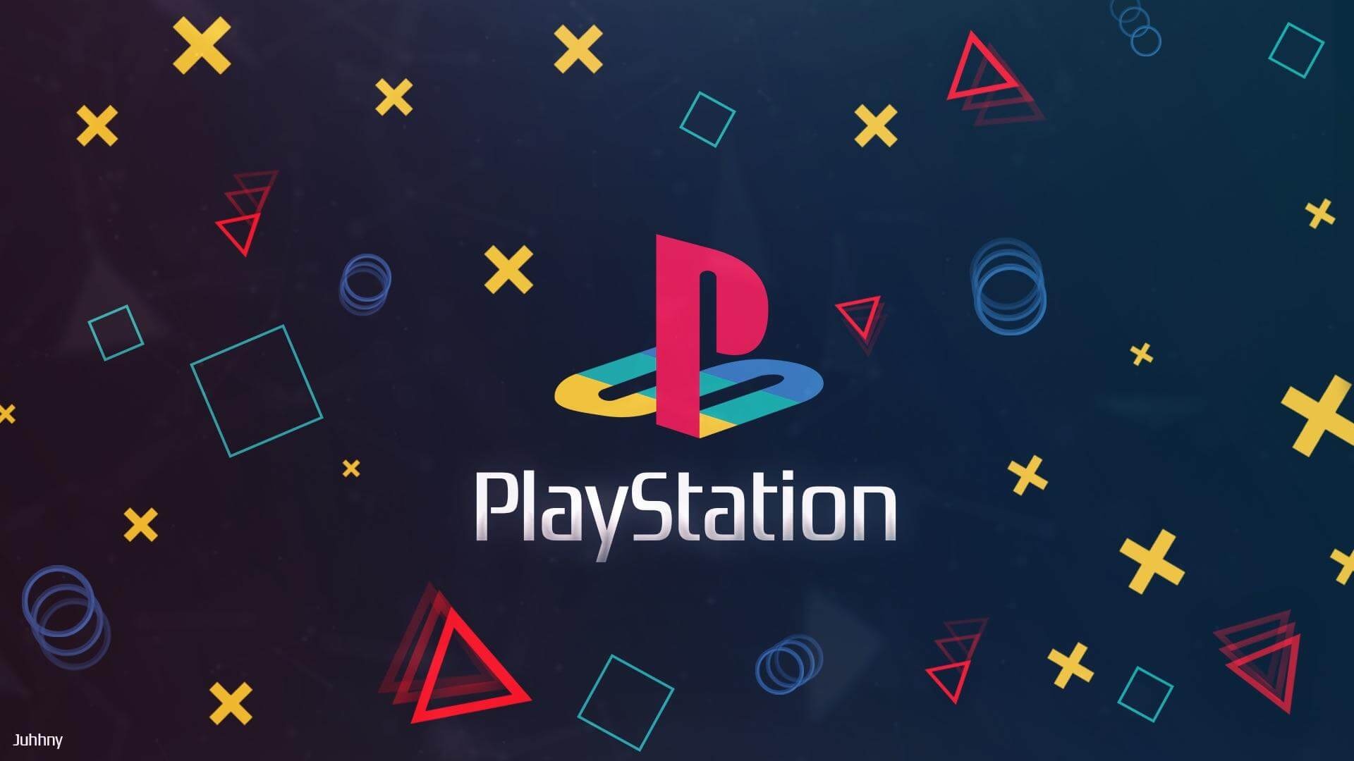 The PlayStation: The first console released in Japan, 1994, Logo. 1920x1080 Full HD Wallpaper.