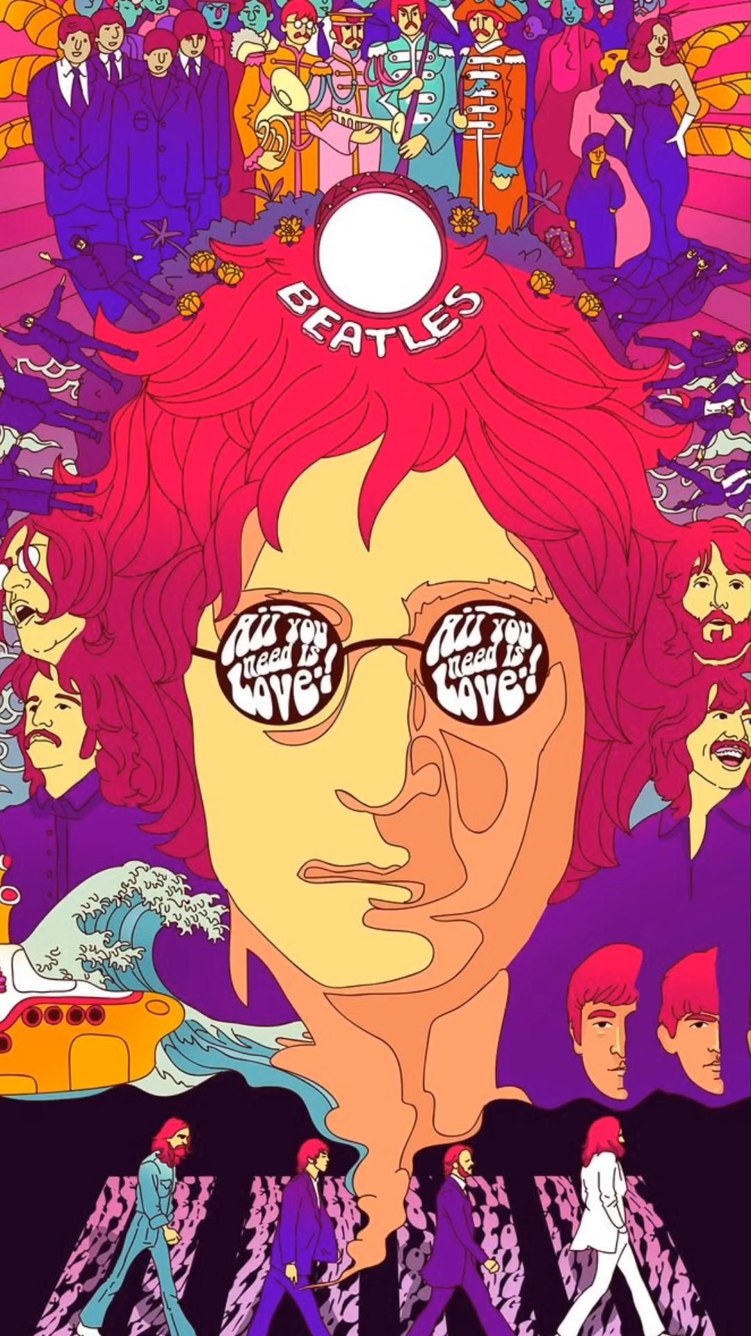 John Lennon, Celebs, Beatles quotes, Artwork tribute, 1080x1920 Full HD Phone