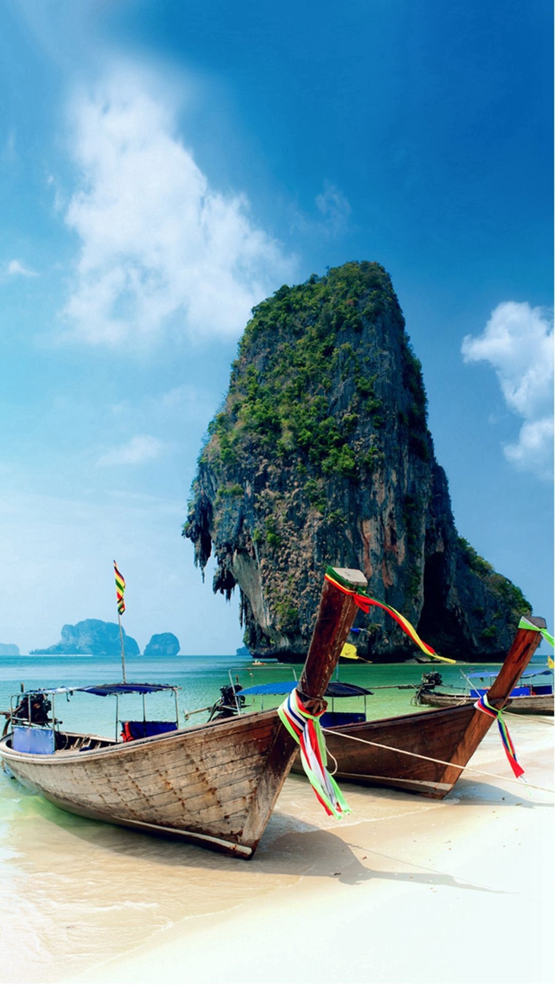 Beach Thailand wallpapers, Serene coastal views, Sandy shores, Relaxing ocean vibes, 1080x1920 Full HD Phone
