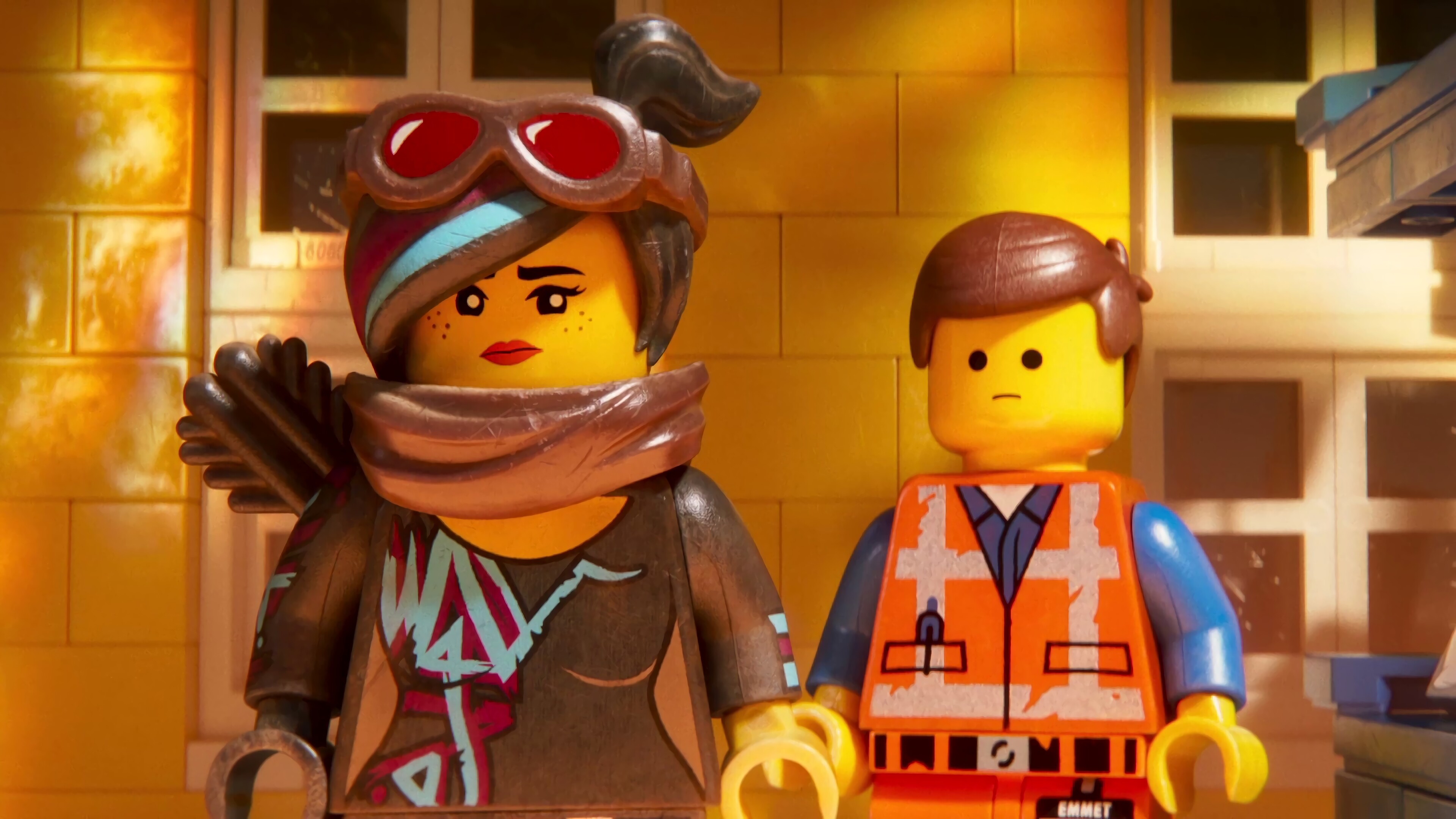 The Lego Movie: Emmet Brickowski, Construction worker, Toys. 3840x2160 4K Wallpaper.