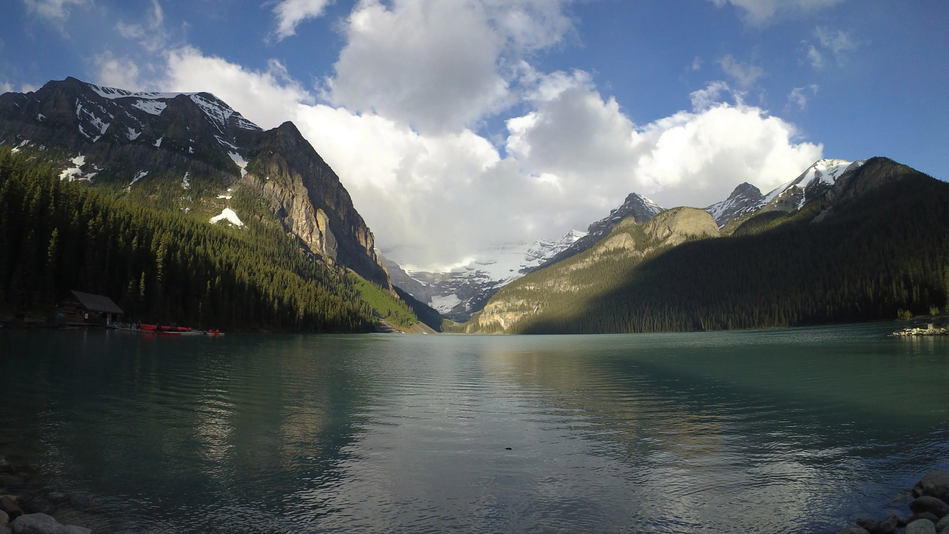 Lake Louise, Plain of Six Glaciers trail, Scenic wandering, Nature's wonders, 3840x2160 4K Desktop