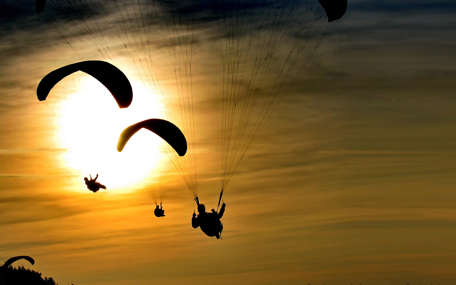 Paragliding: Parachute as a wing, Aerodynamic forces, Ultralight aviation. 1920x1200 HD Wallpaper.