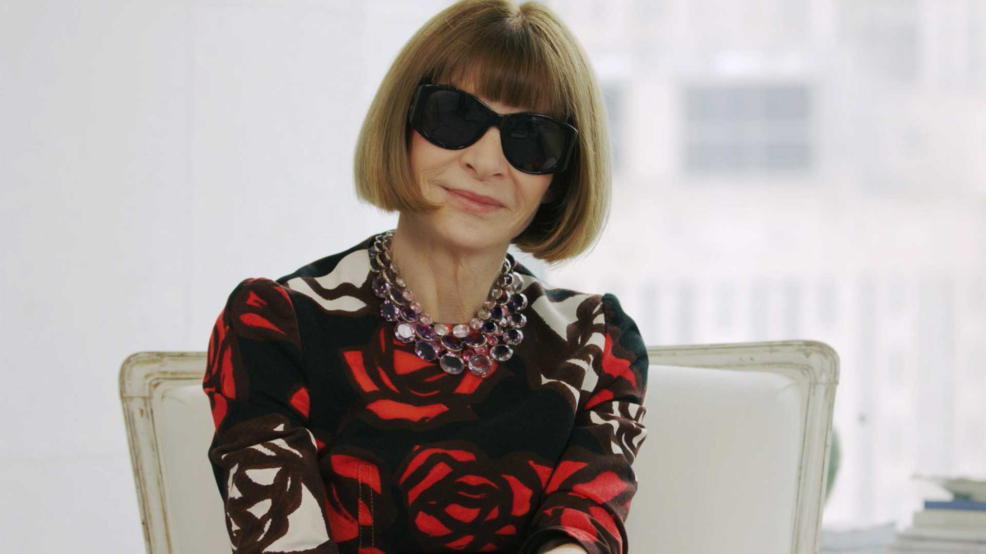 Anna Wintour: New York Fashion Week, Global Editorial Director at Vogue. 1920x1080 Full HD Background.