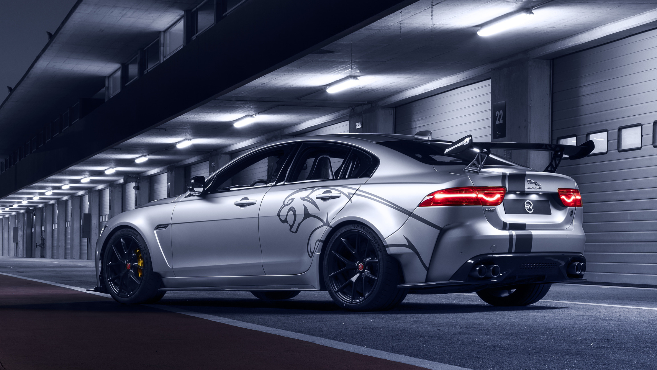 Jaguar XF, Auto elegance, Project 8 power, Sleek design, 2560x1440 HD Desktop