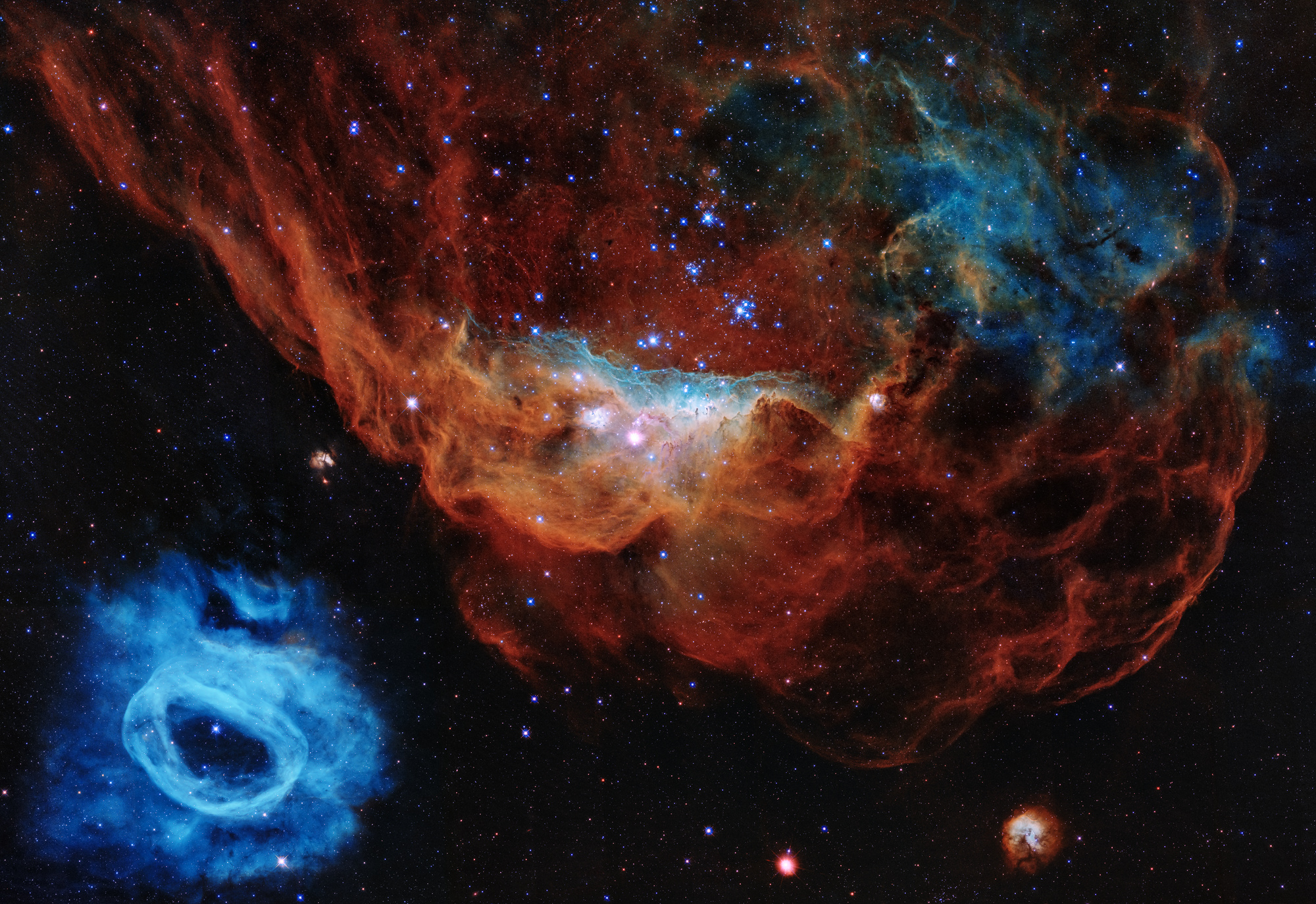 Hubble celebration, 30 years in space, Dazzling tapestry, Stellar nursery, 2000x1380 HD Desktop