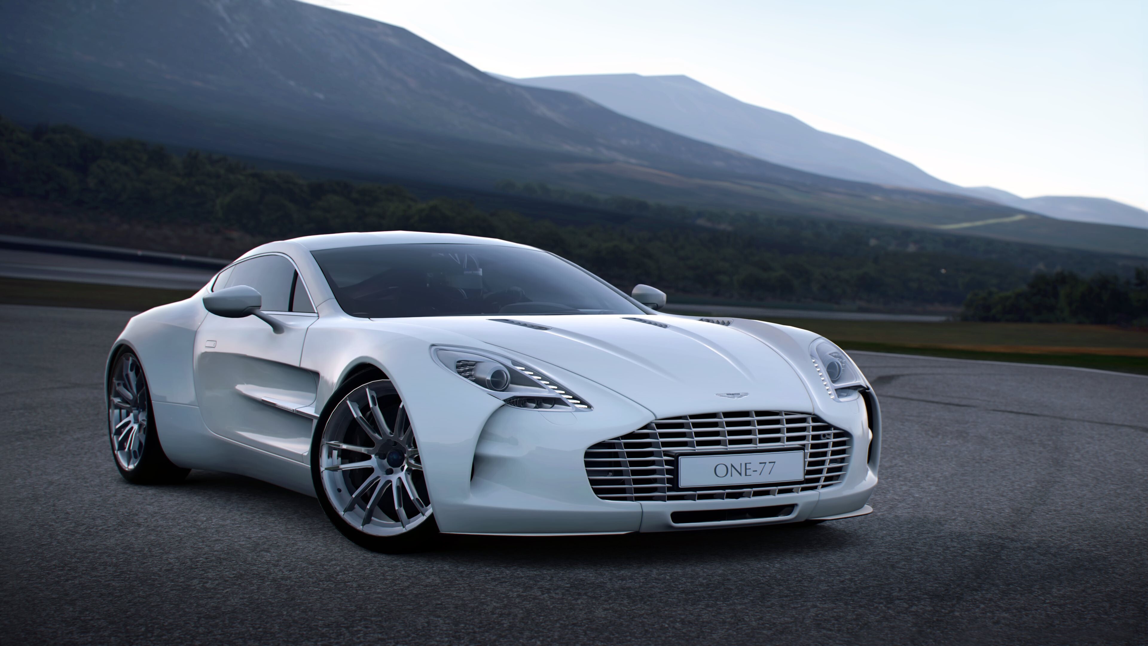 Aston Martin: AM One 77, The production was limited to 77 cars. 3840x2160 4K Background.