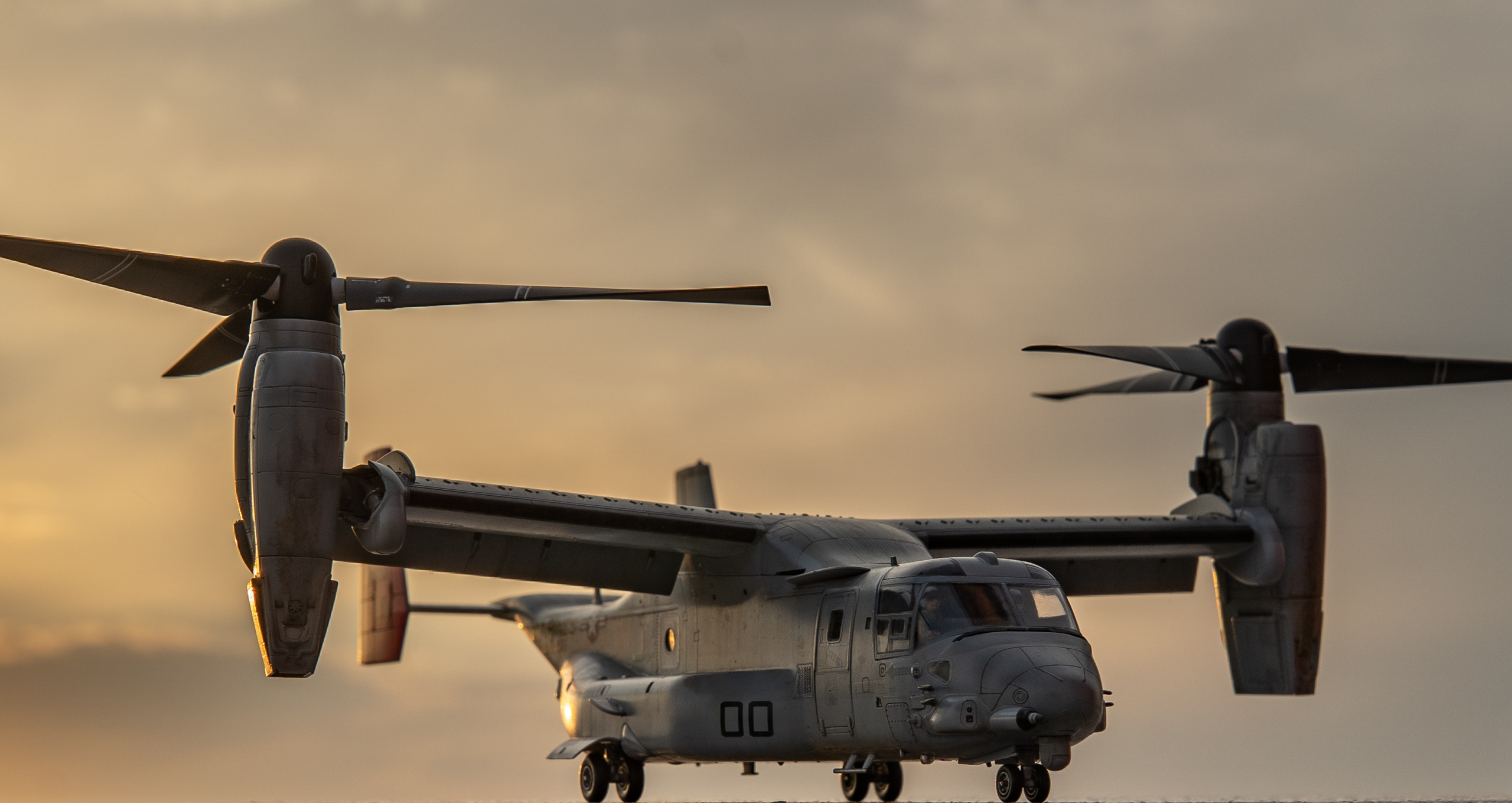 V-22 Osprey, Vertical takeoff, Military aircraft, Hybrid technology, 2560x1360 HD Desktop
