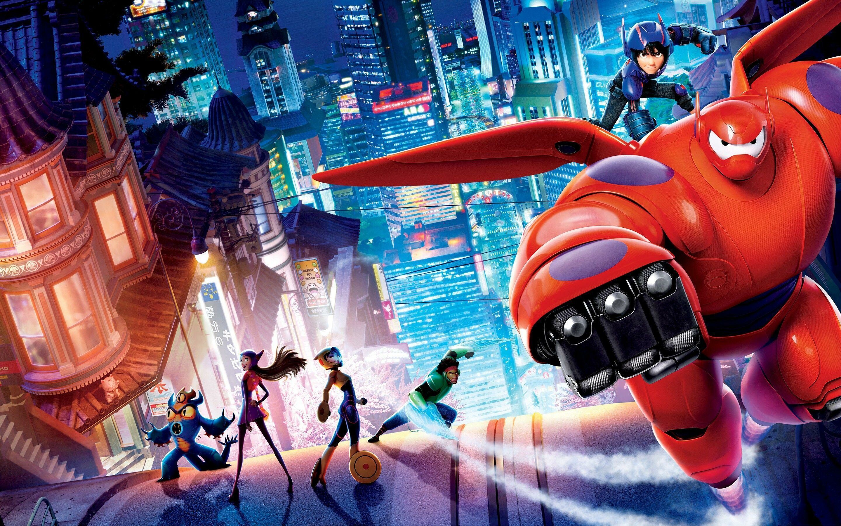 Big Hero 6: Film based on the Marvel Comics superhero team of the same name by Man of Action. 2880x1800 HD Wallpaper.