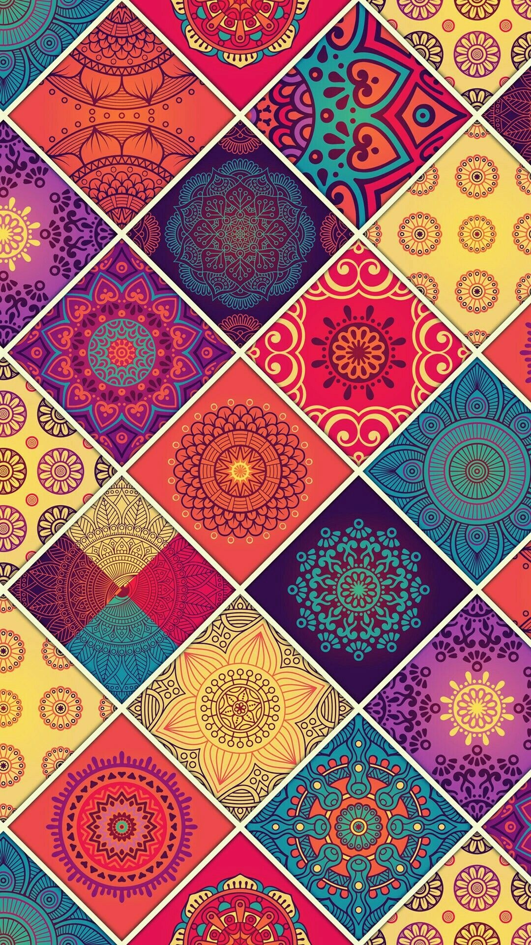 Wallpaper lockscreen mandala, Colorful cores, Artistic iPhone wallpaper, Eye-catching patterns, 1080x1920 Full HD Handy