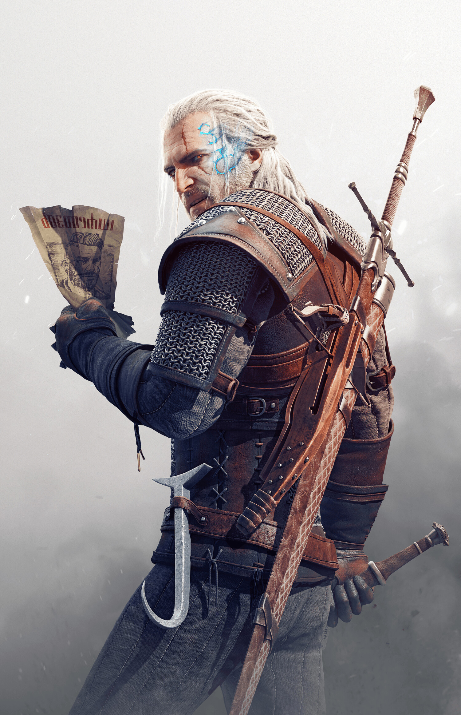 The Witcher (Game): Geralt, The titular main protagonist of the franchise. 1500x2330 HD Wallpaper.