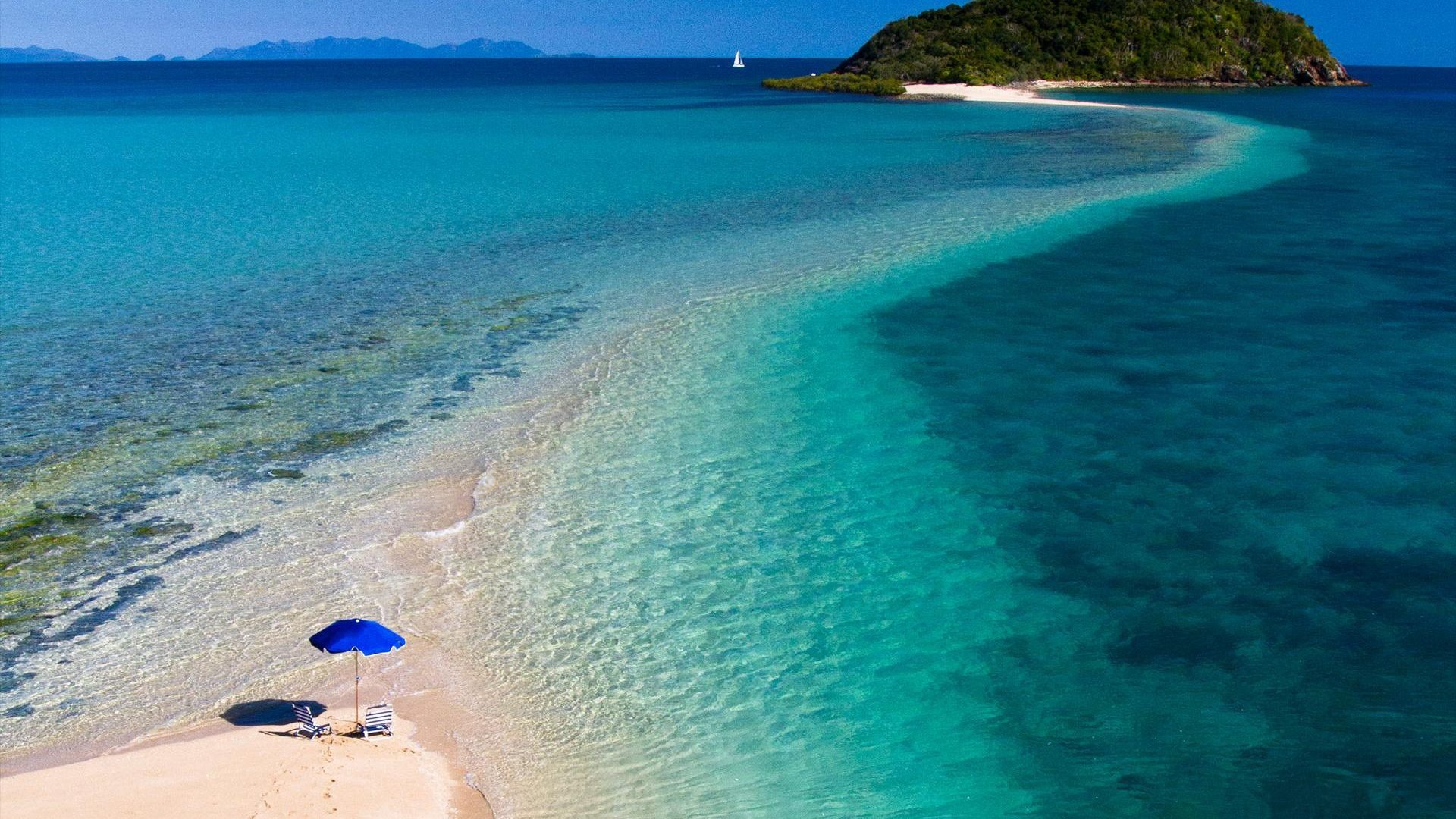 Caribbean Coral Reef Islands, Hayman Island resort, Paradise wallpaper, Tropical bliss, 1920x1080 Full HD Desktop
