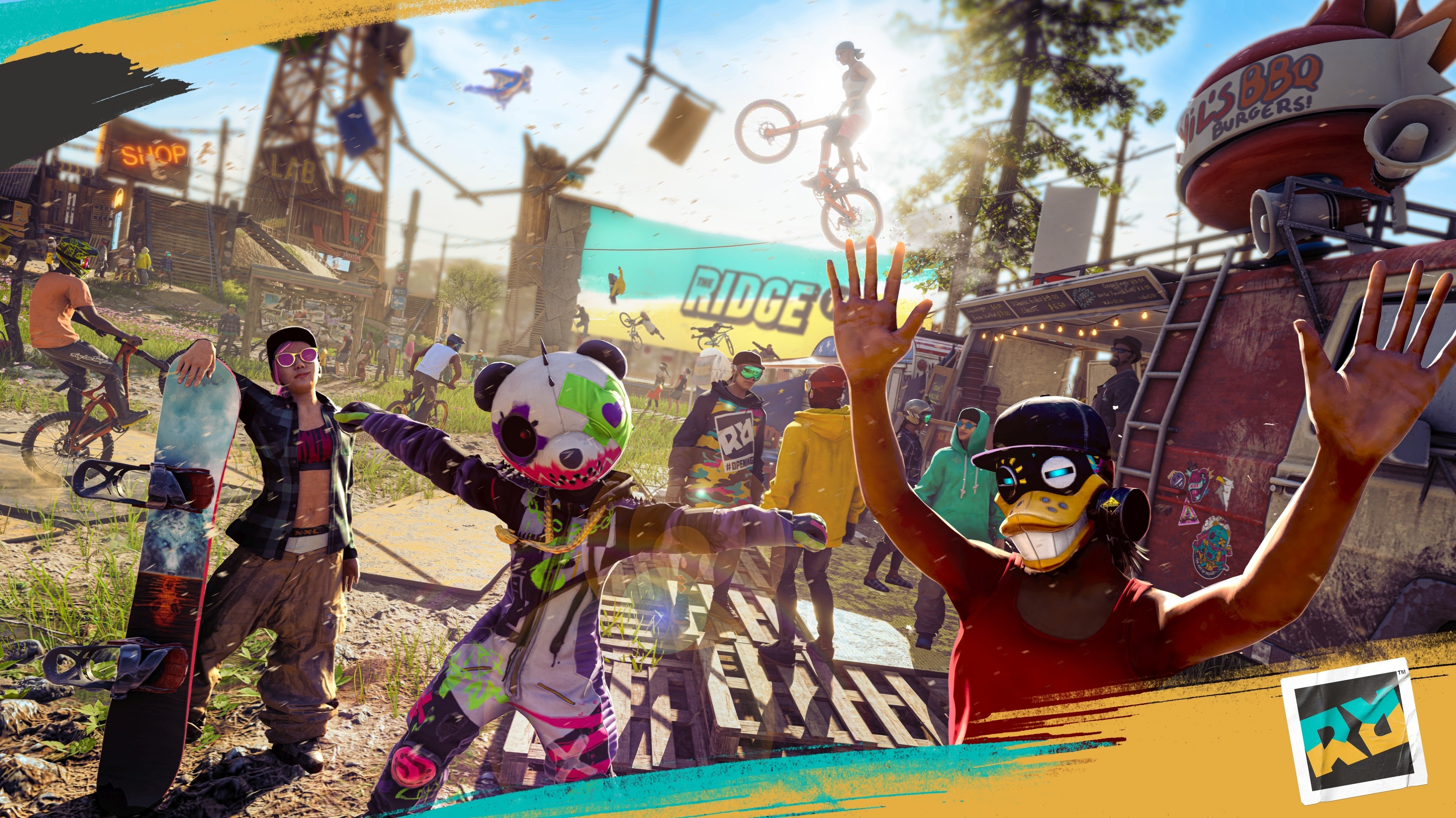Riders Republic, Adrenaline rush, Action-packed races, Dynamic gameplay, 3840x2160 HD Desktop