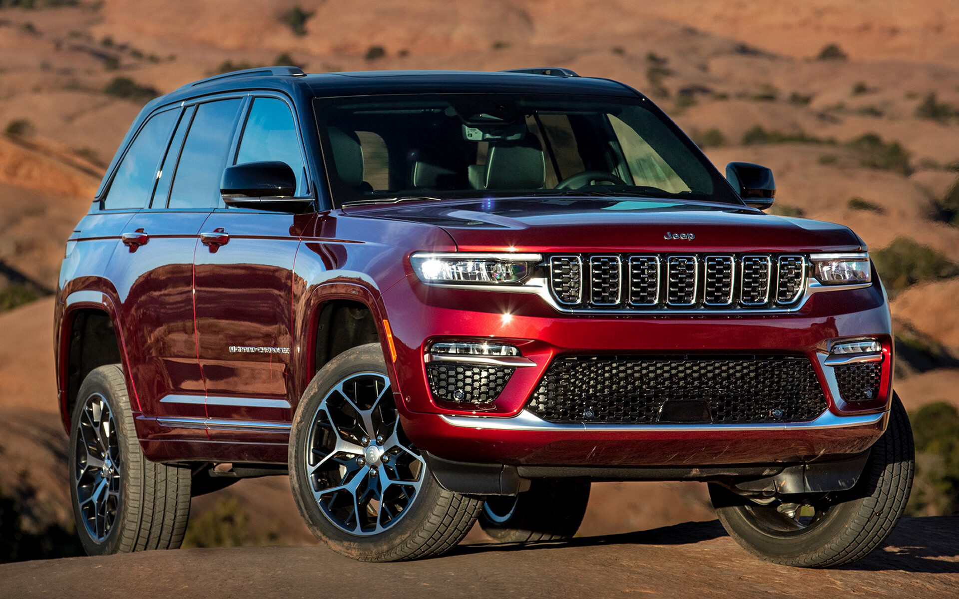 Jeep Grand Cherokee: 2022 Summit trim, Comes in all 3 engine sizes. 1920x1200 HD Wallpaper.