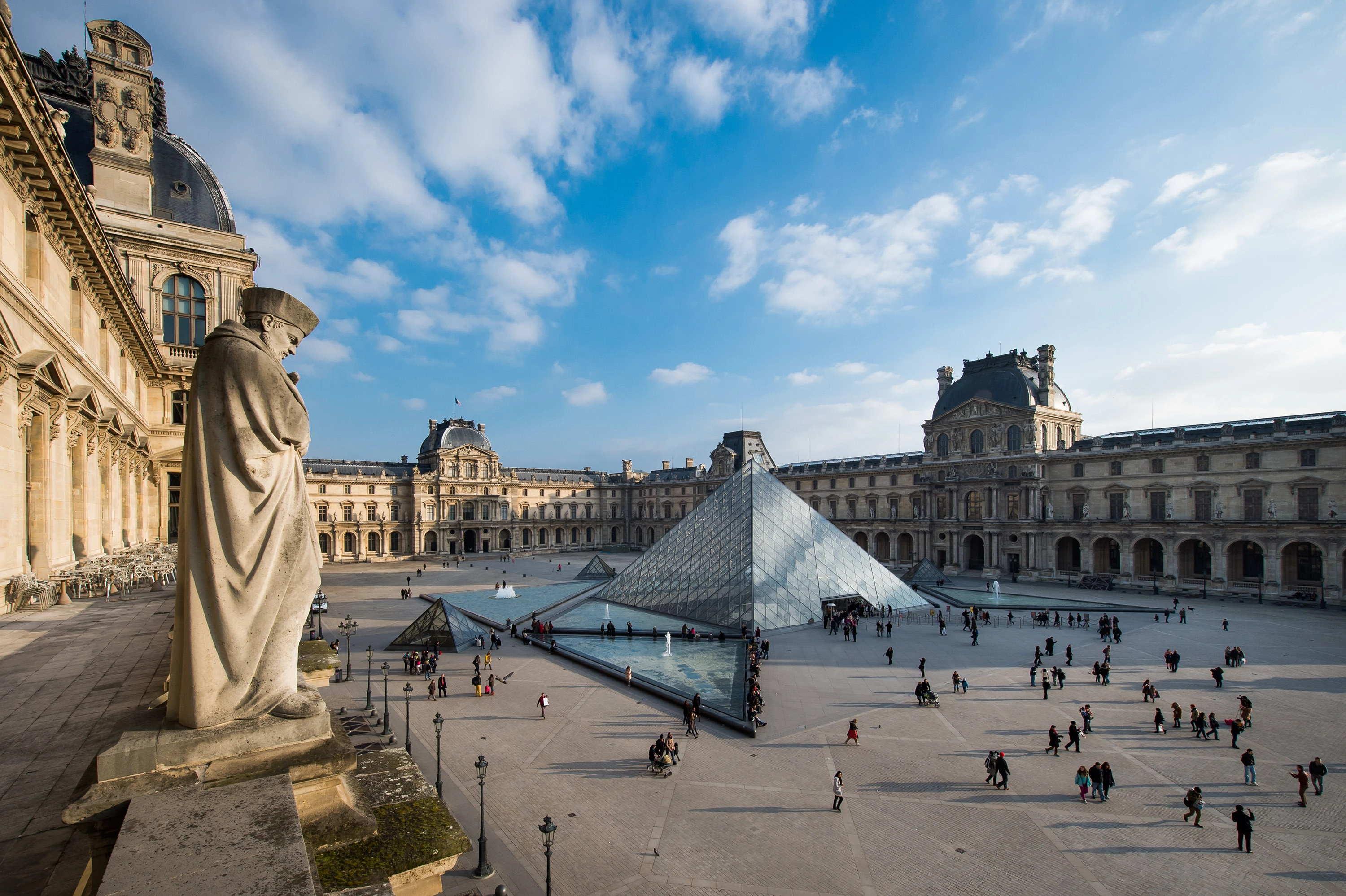 Louvre, Travels, Famous museum, International landmarks, 3000x2000 HD Desktop