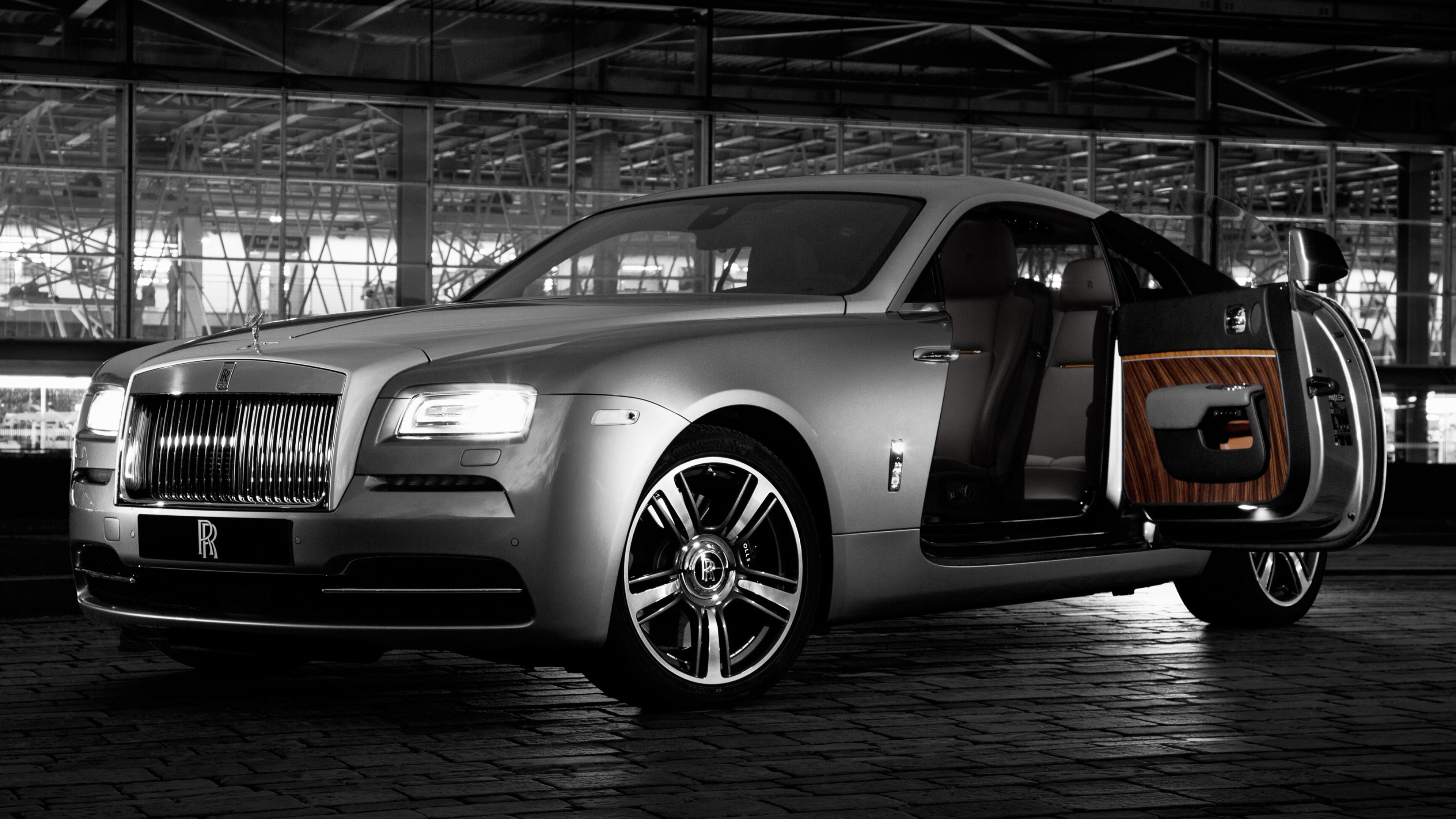 Rolls-Royce: Model Wraith, Based on the chassis of the model Ghost, Cars. 3840x2160 4K Background.