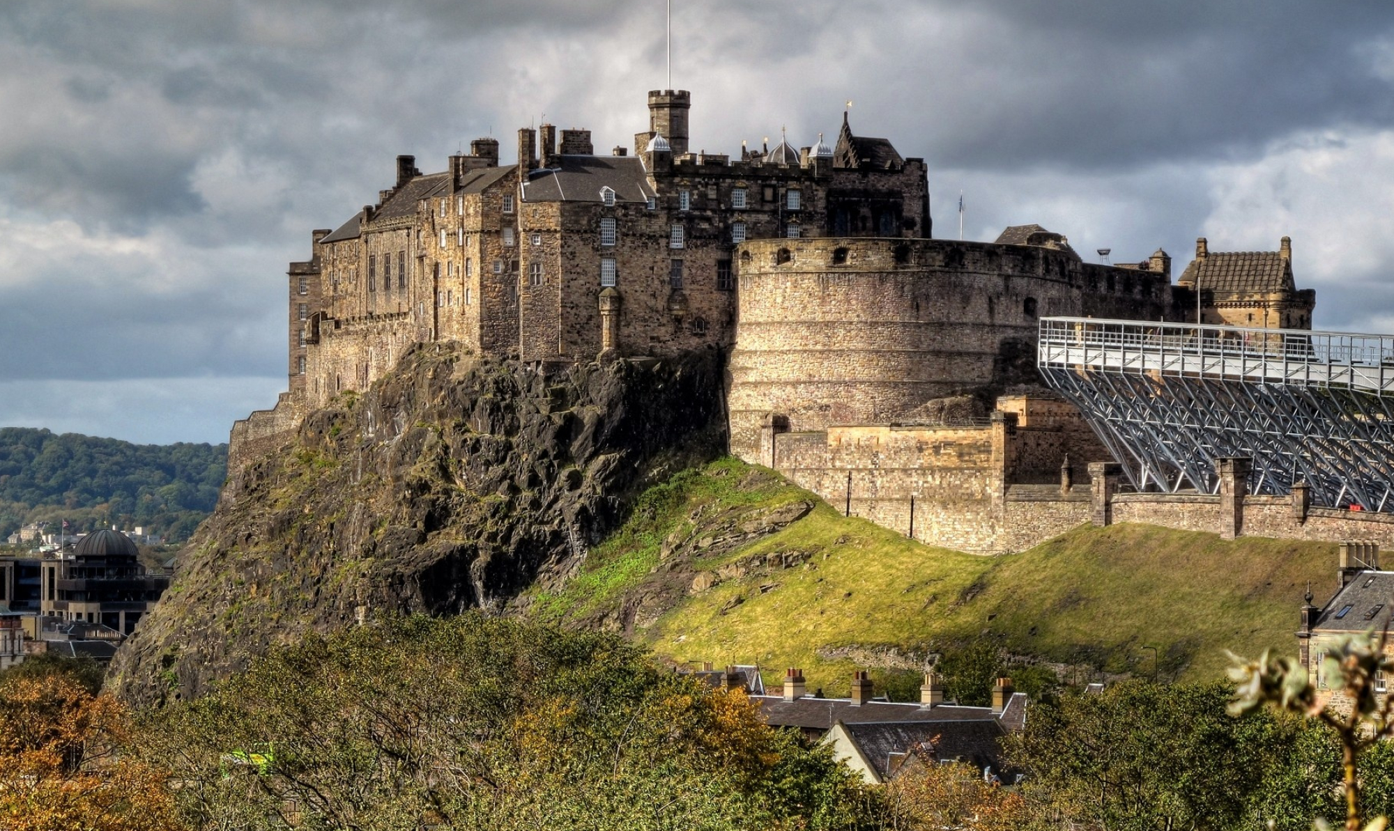 Edinburgh Castle, Travels, Historical significance, Magnificent architecture, 2000x1200 HD Desktop