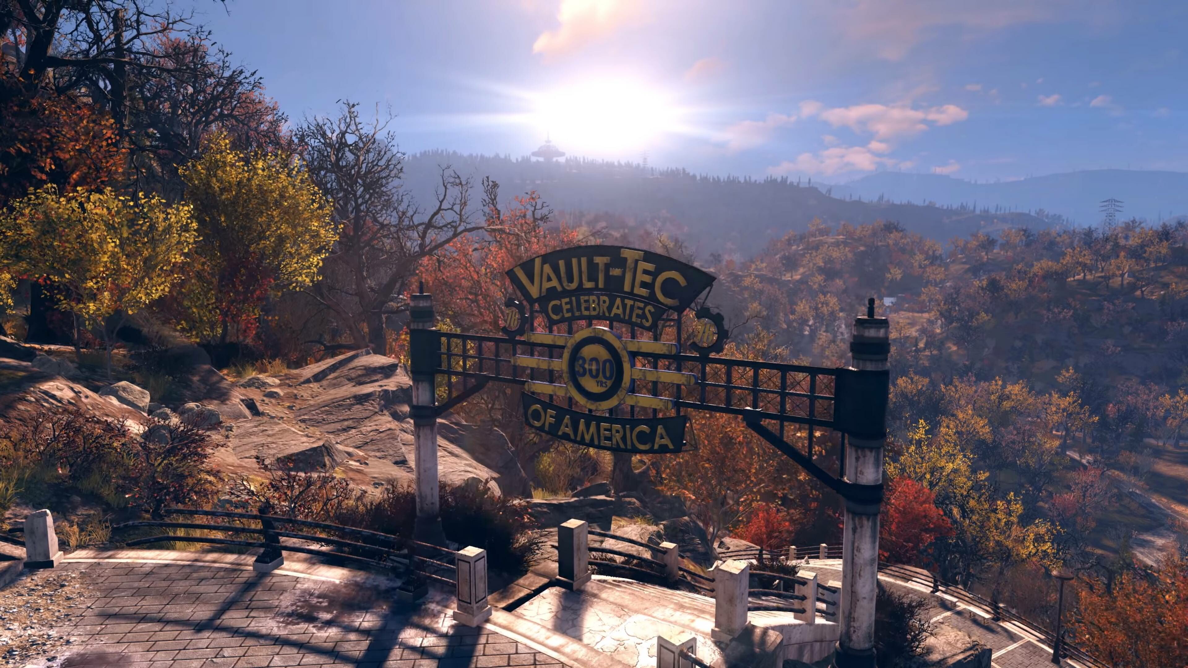 Fallout: FO76, A post-apocalyptic multiplayer online role-playing game developed by Bethesda Game Studios. 3840x2160 4K Wallpaper.