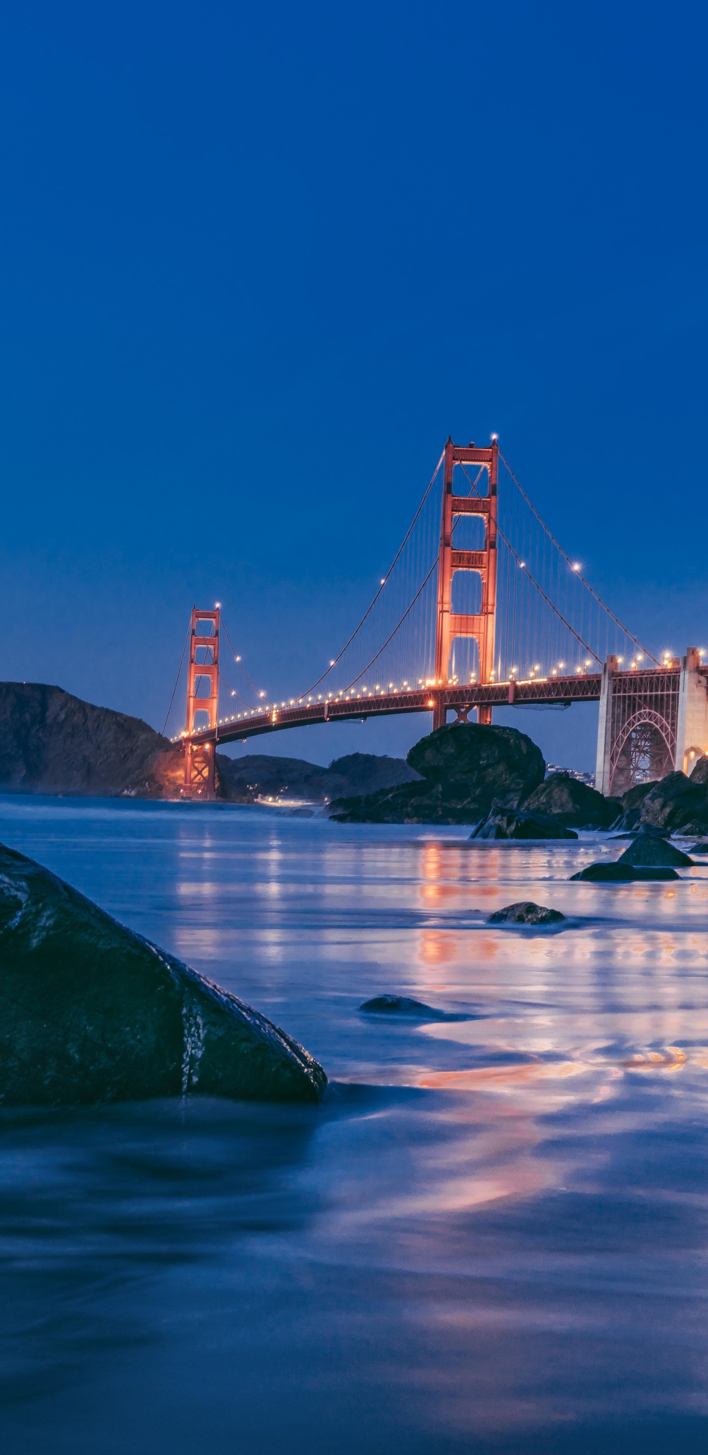 Golden Gate Bridge, Sunset, Samsung Galaxy, HD, 1440x2960 HD Handy