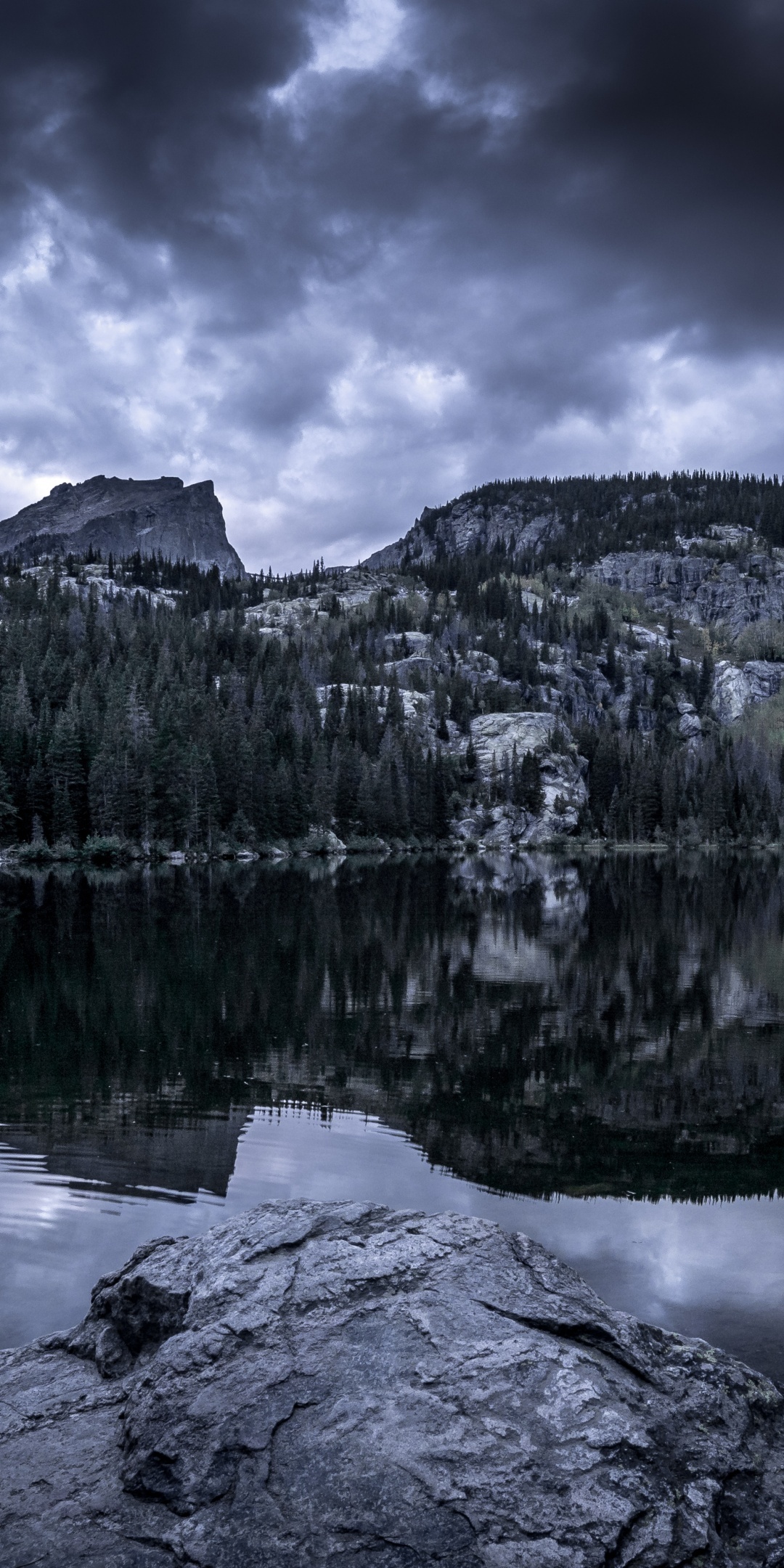 Rocky Mountain National Park, Bear Lake, Mountain view, 1080x2160 HD Phone