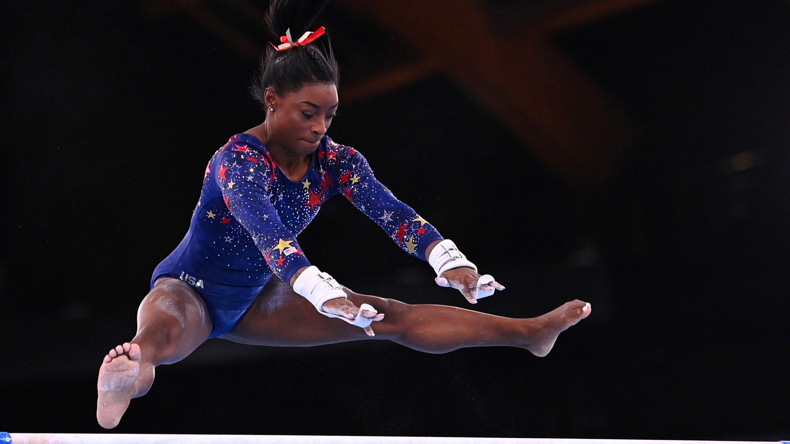 Simone Biles: Olympics gymnastics, Won gold in all-around at the 2013 World Artistic Gymnastics Championships. 2600x1470 HD Wallpaper.