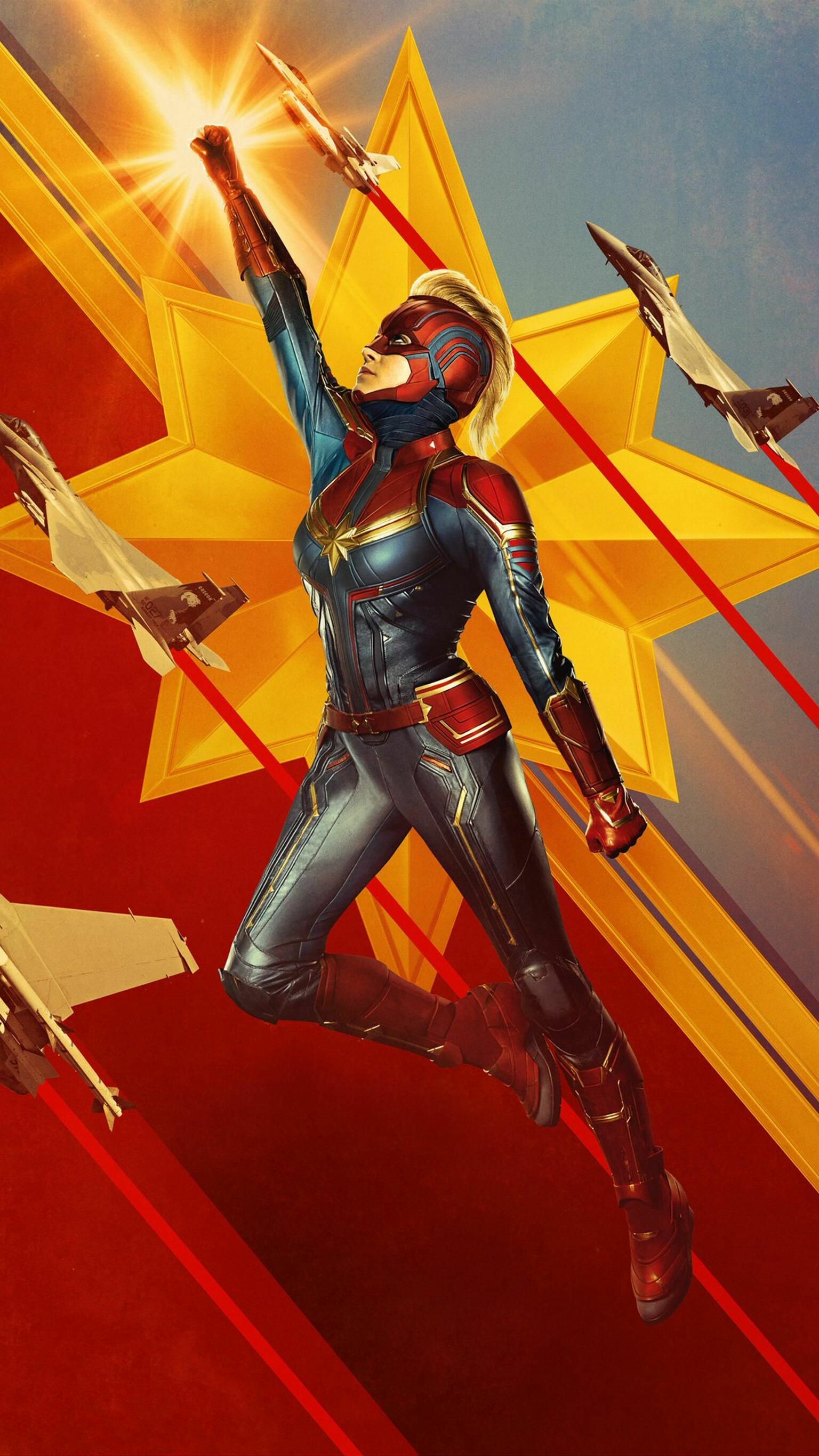 Marvel: Carol Danvers, a member of an elite Kree military unit called Starforce. 1540x2740 HD Background.