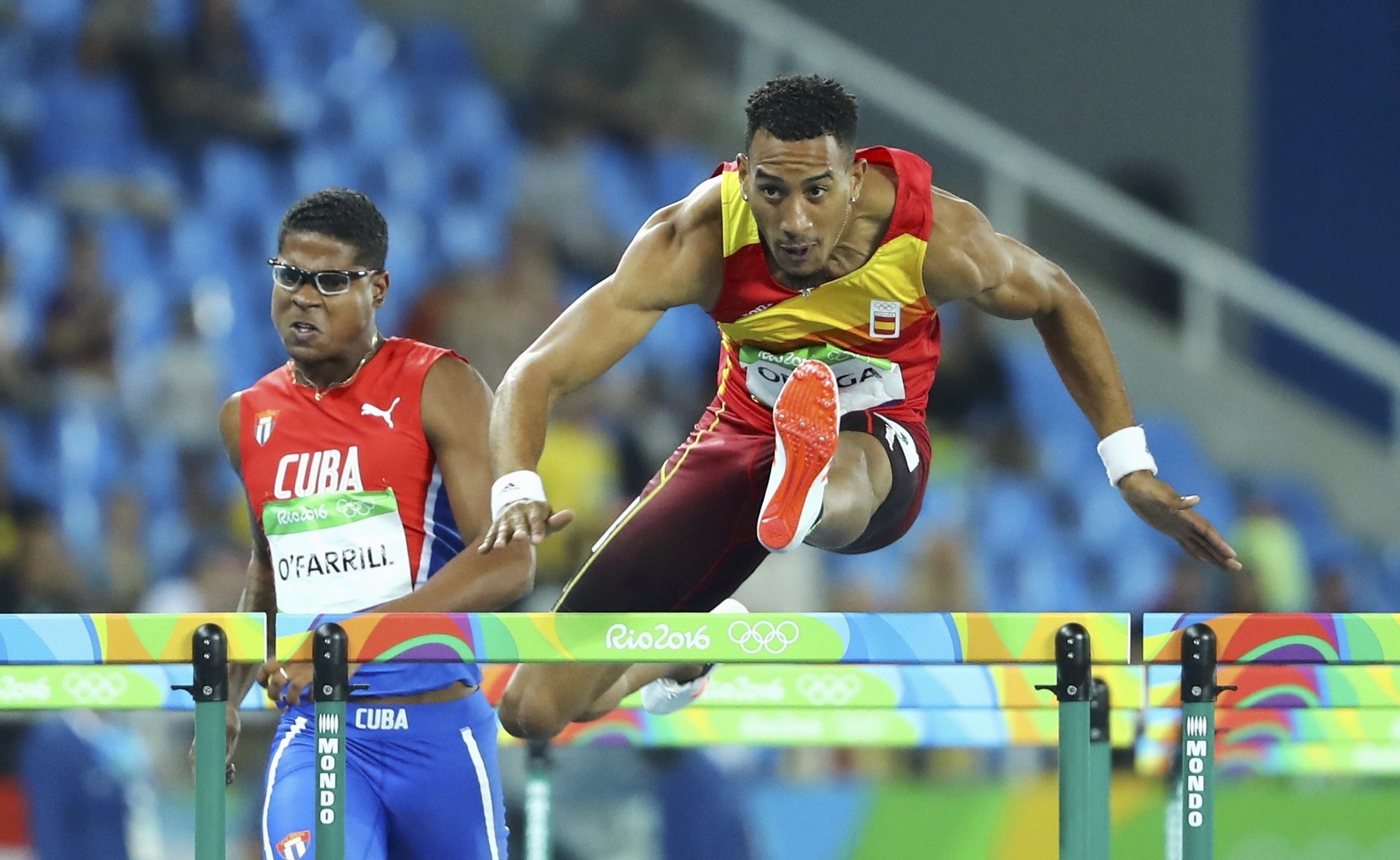 Orlando Ortega, Spanish record, 60m hurdles, Impressive achievement, 2050x1260 HD Desktop