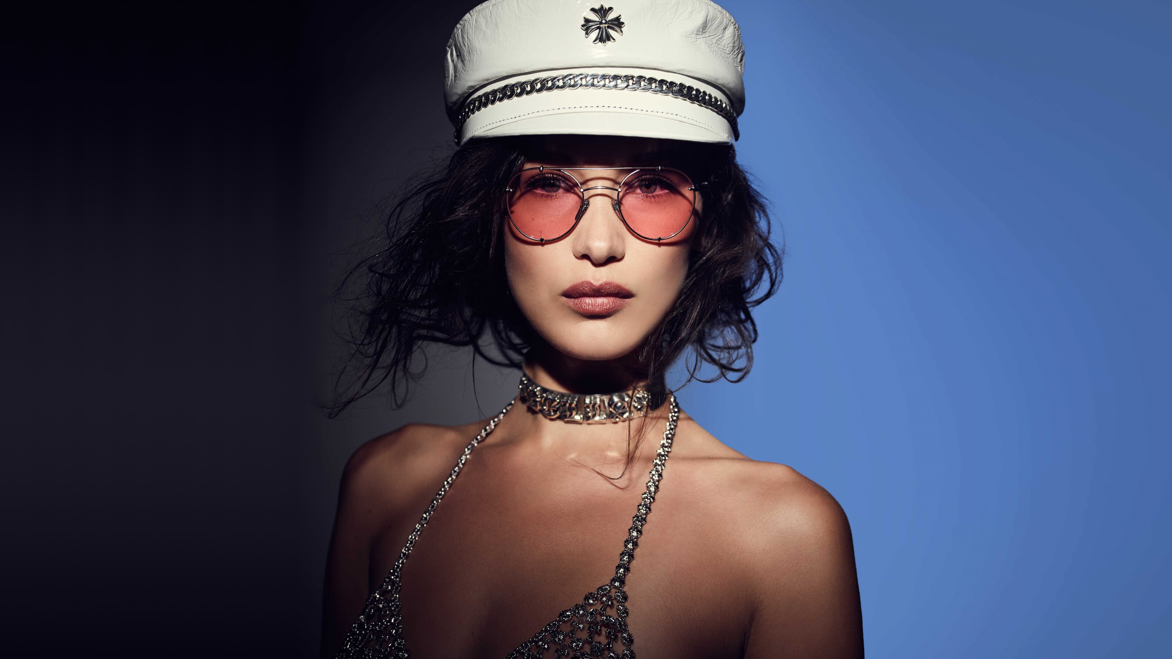 Bella Hadid, Sunglasses, Beautiful wallpaper, 2018, 3840x2160 4K Desktop
