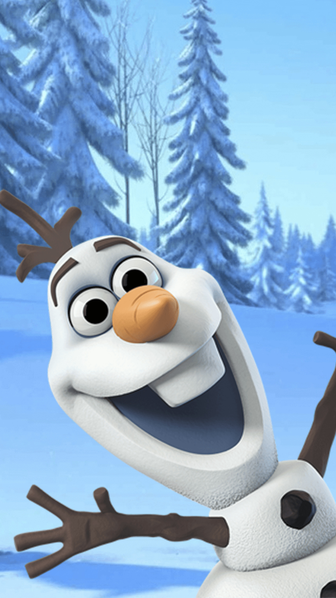 Olaf, Frozen magic, Playful snowman, Whimsical personality, 1080x1920 Full HD Phone