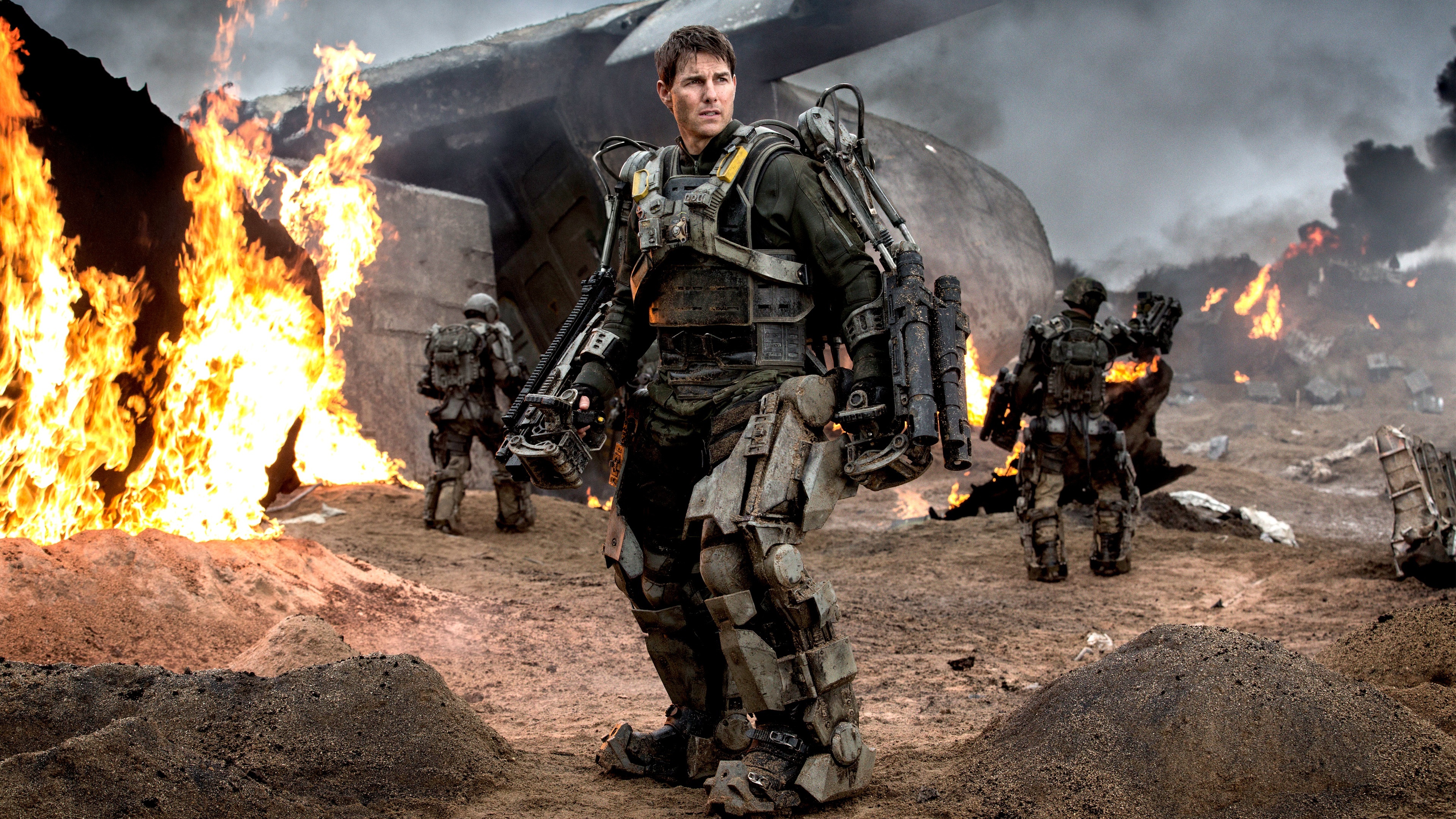 The brink of the future, Tom Cruise soldiers, Free pictures, Futuristic theme, 3840x2160 4K Desktop