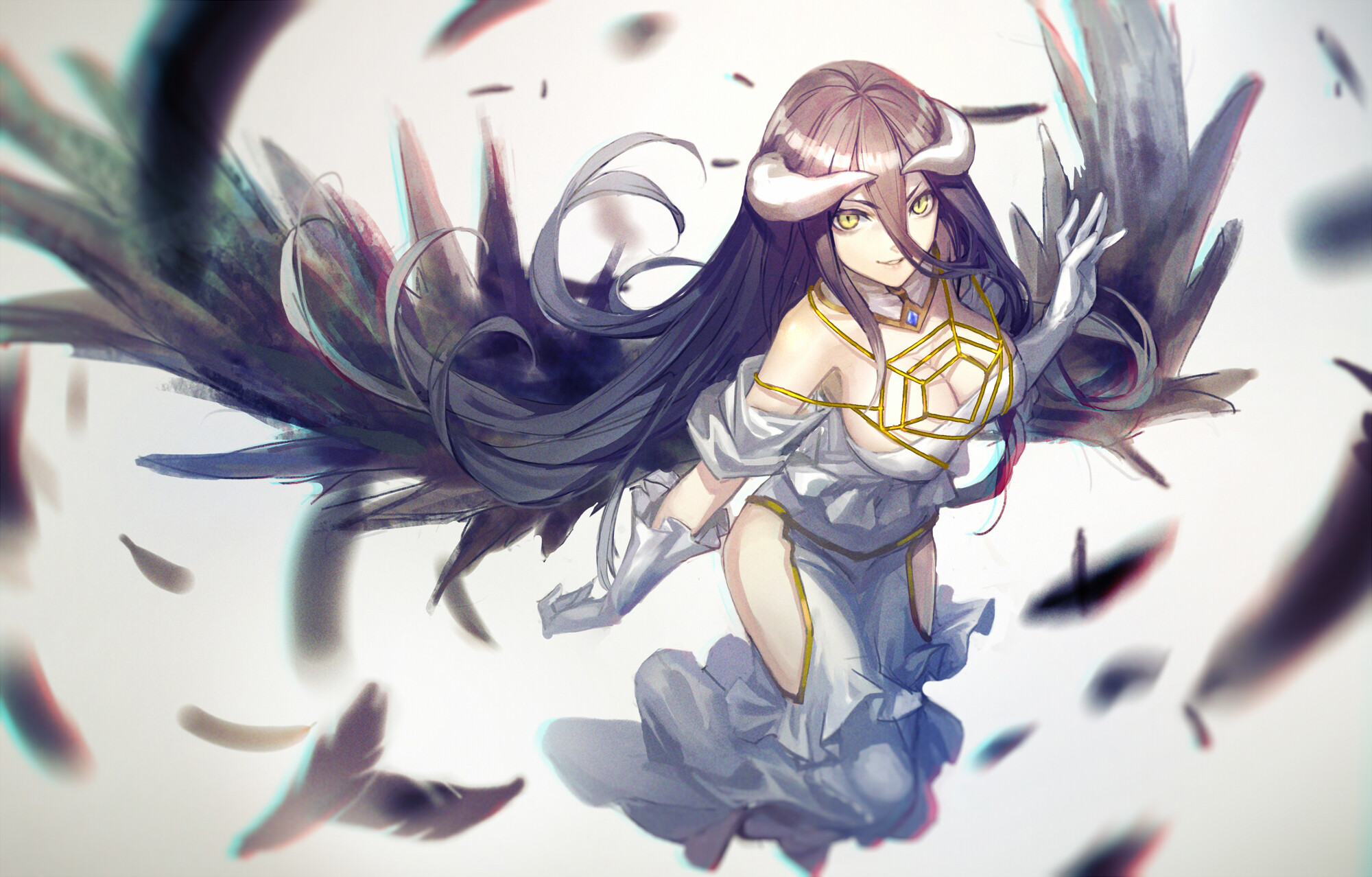 Overlord: Albedo, responsible for general management and supervision of the Floor Guardians. 2000x1280 HD Wallpaper.
