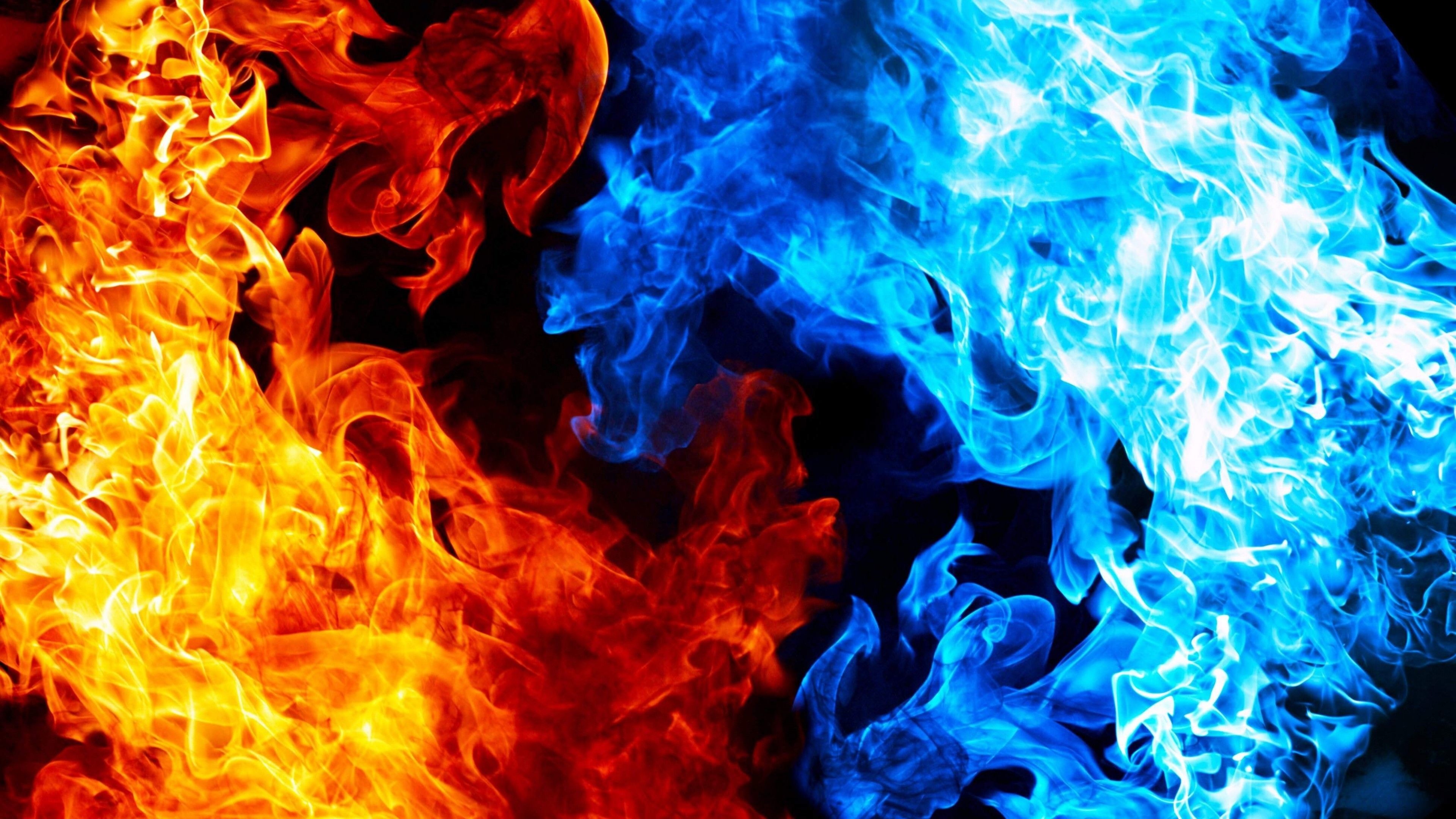 Red fire, Fiery passion, Burning desire, Vibrant flames, Intense energy, 3840x2160 4K Desktop