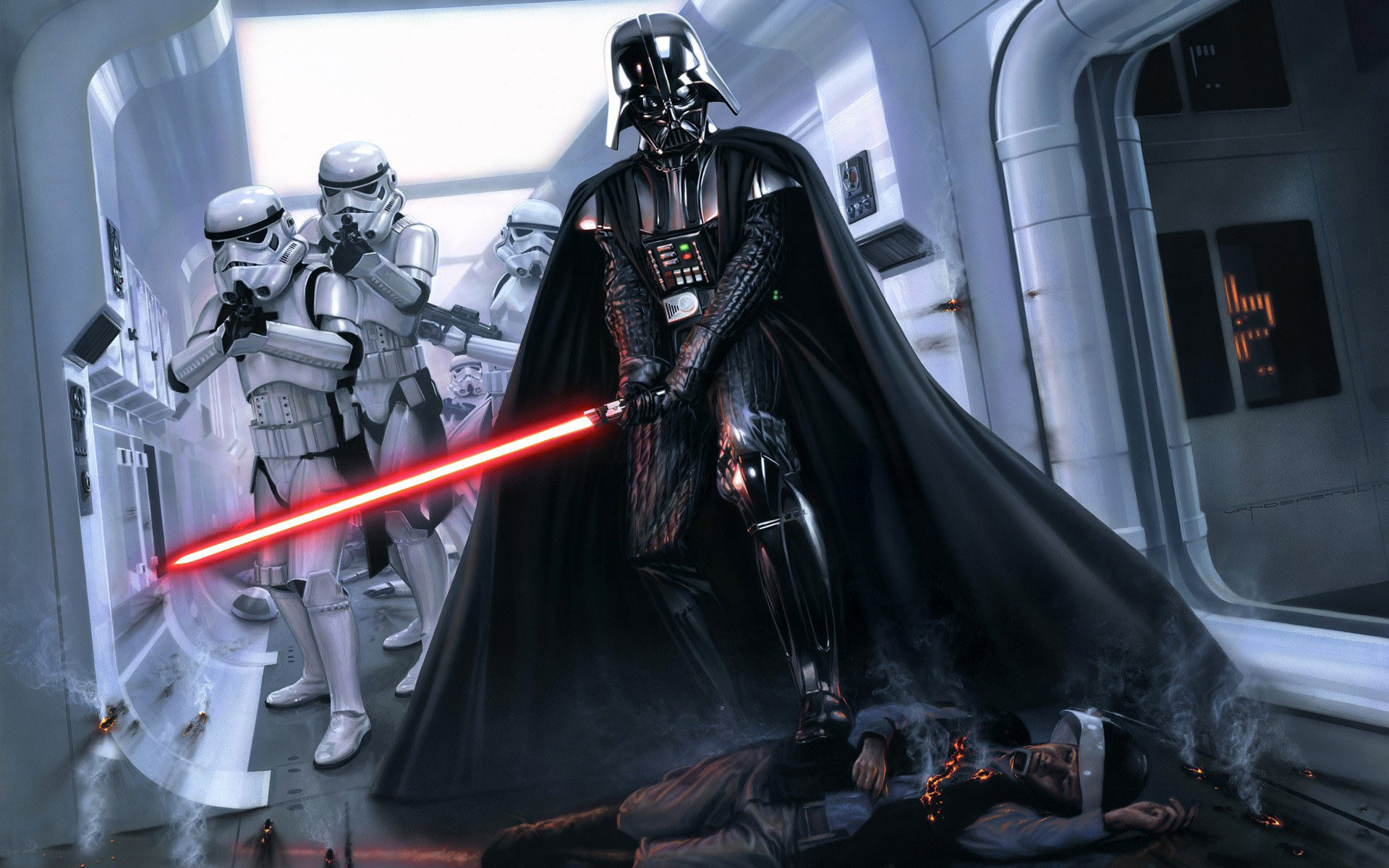 Darth Vader: Anakin Skywalker, Turned to the dark side of the Force. 1920x1200 HD Wallpaper.
