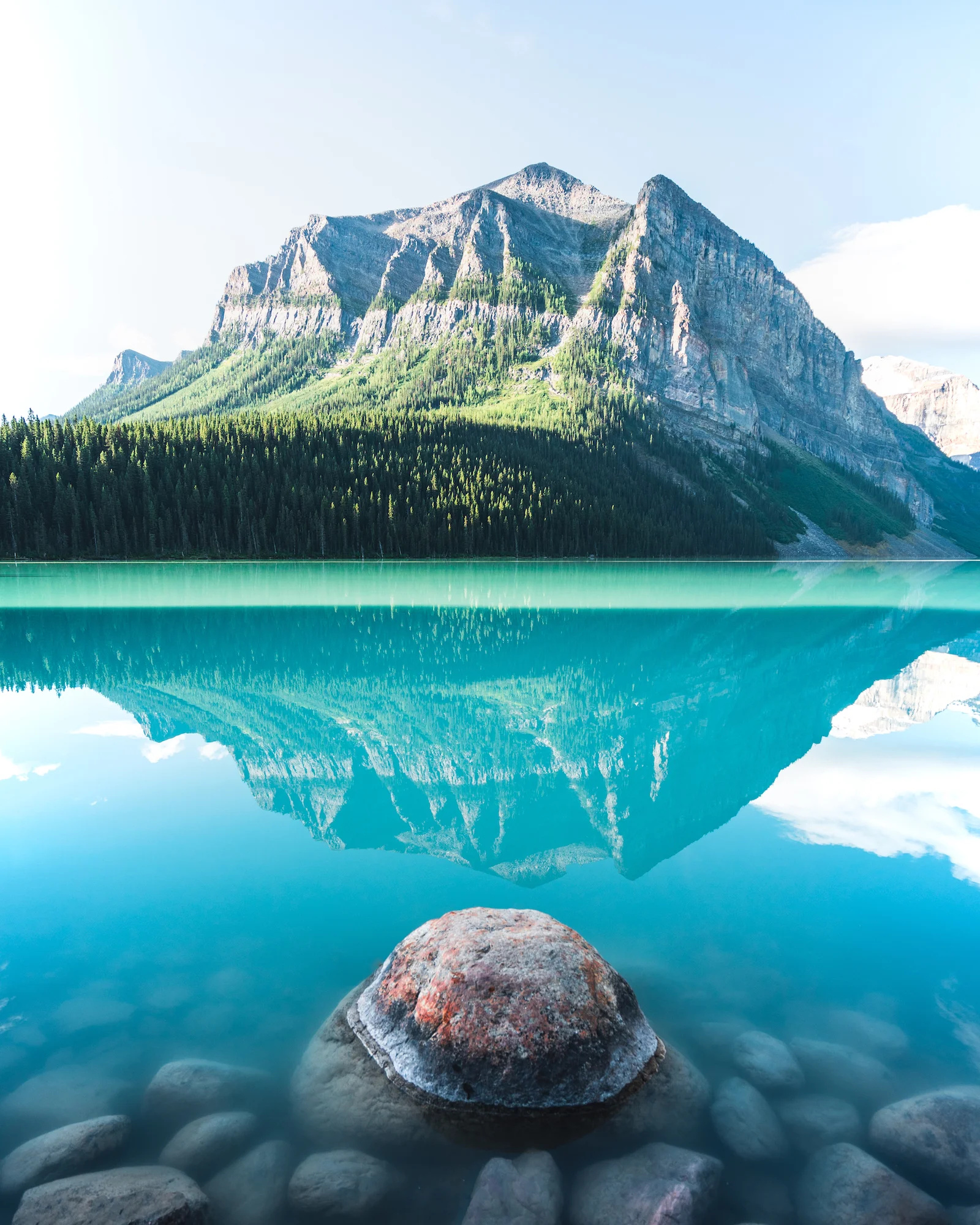 Landscape: Banff National Park, Alberta's Rocky Mountains, Canada, Blue water mountain lake. 1600x2000 HD Wallpaper.