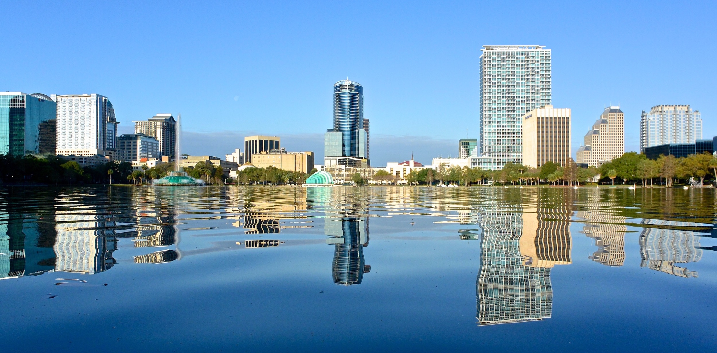 Orlando Skyline, Travels, Relocation guide, Moving to Florida, 2500x1240 Dual Screen Desktop
