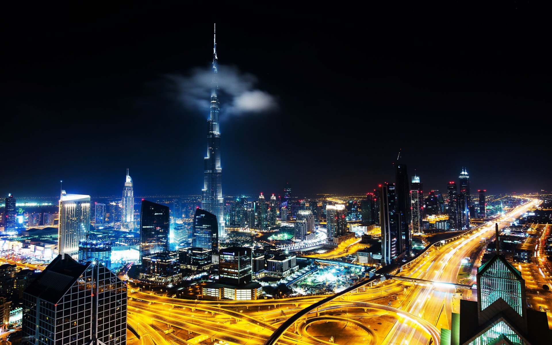 Dubai Skyline, Burj Khalifa, Skyscrapers, High Quality Pictures, 1920x1200 HD Desktop