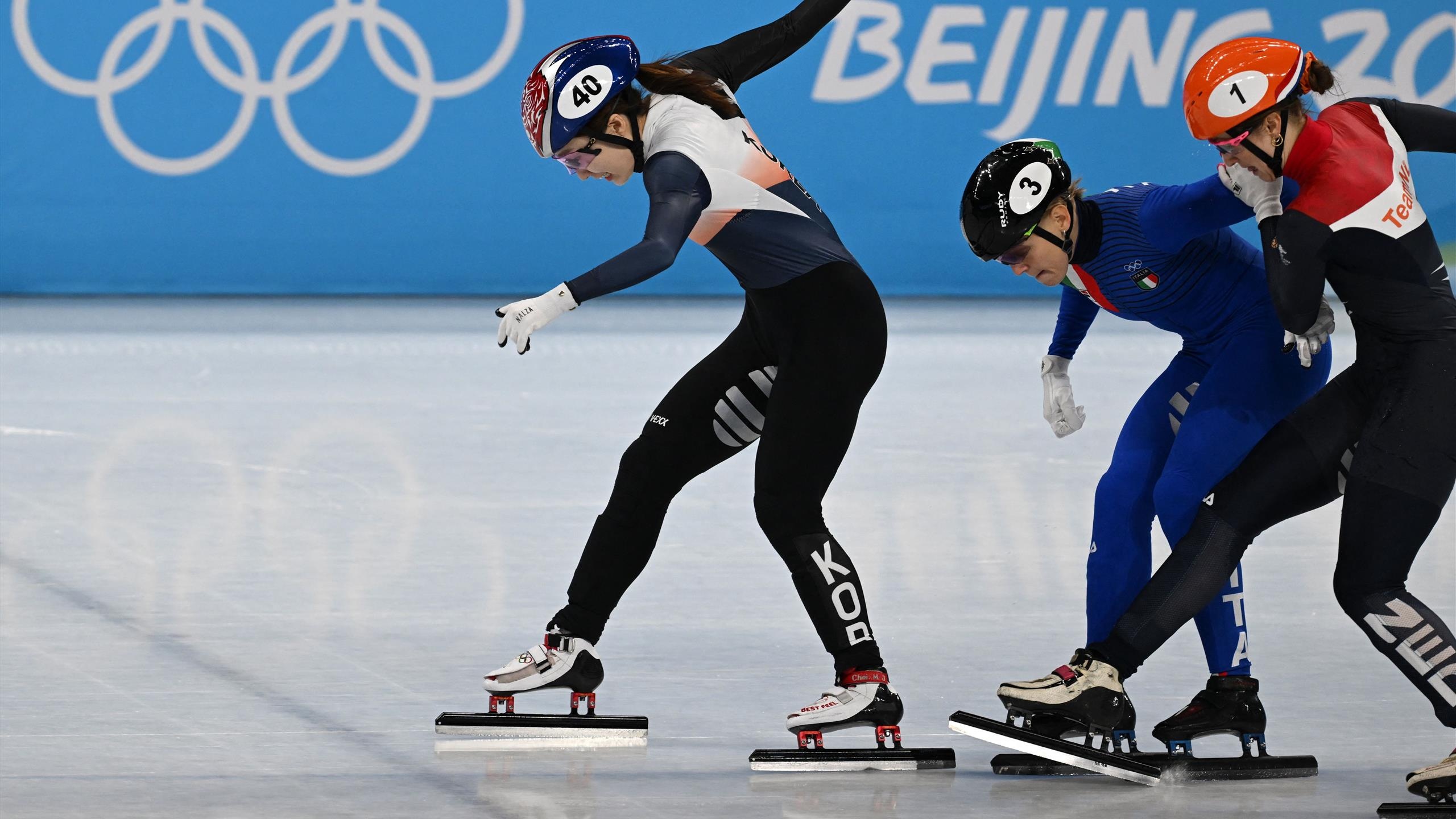 Choi Min-jeong, Winter Olympics 2022, Defends title, Arianna Fontana Suzanne Schulting, 2560x1440 HD Desktop