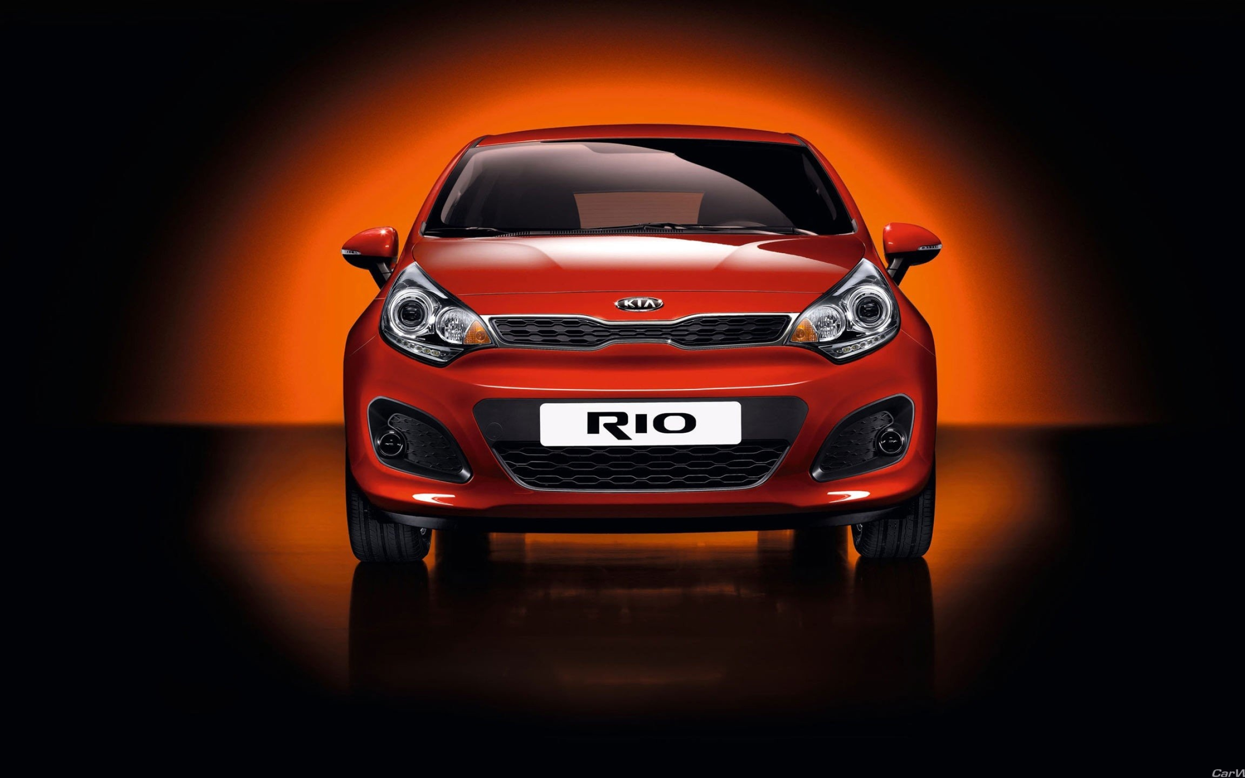 Kia Rio, Front view beauty, Dynamic design, Standout features, 2560x1600 HD Desktop