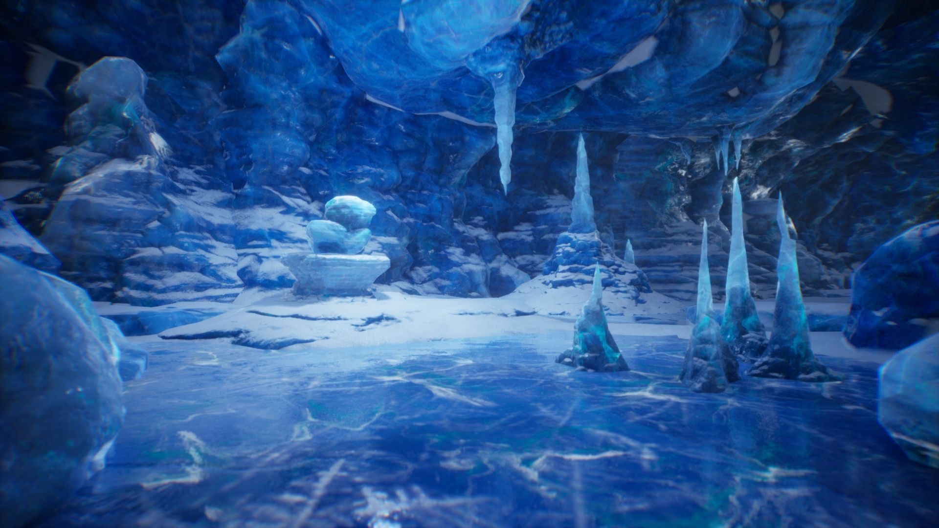 Ice Cave, Mysterious, Props, UE Marketplace, 1920x1080 Full HD Desktop
