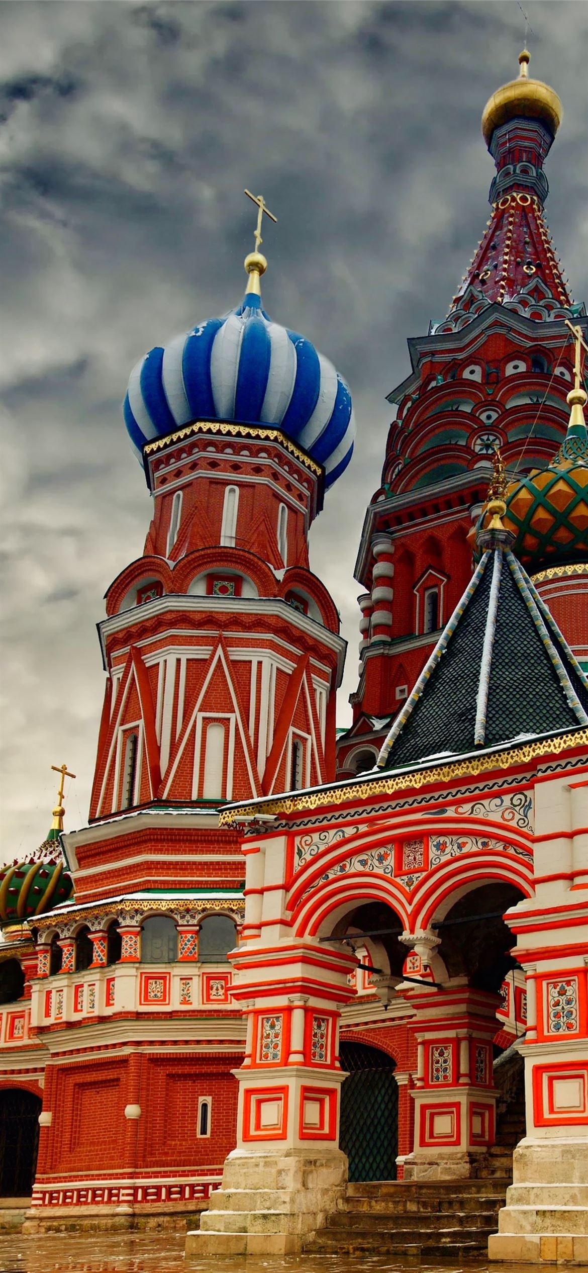 Saint Basil's, Travels, Red Square iPhone wallpapers, 1170x2540 HD Phone