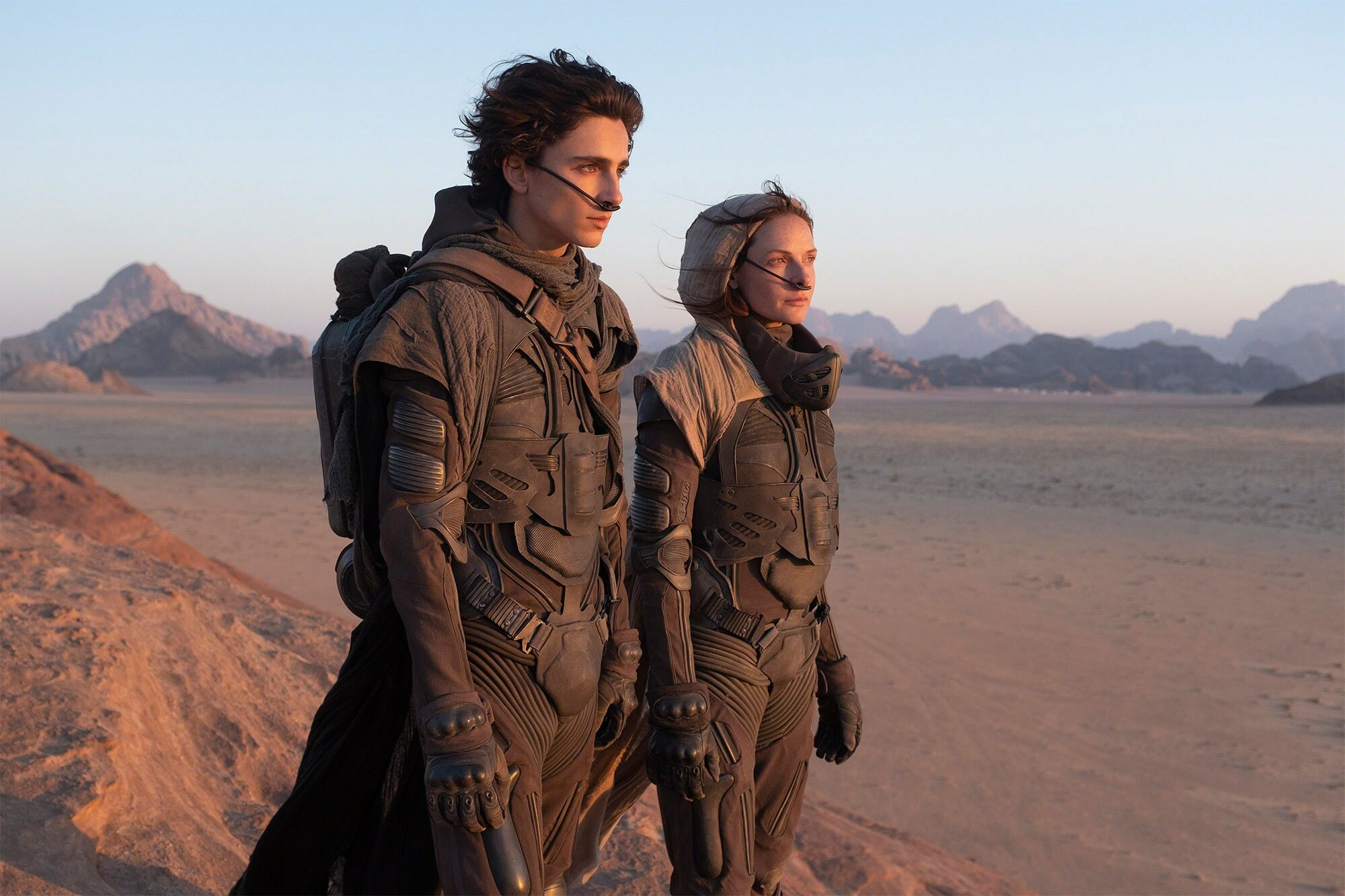 Timothee Chalamet: Dune (2021), Rebecca Ferguson as Lady Jessica, Paul Atreides. 2000x1340 HD Background.
