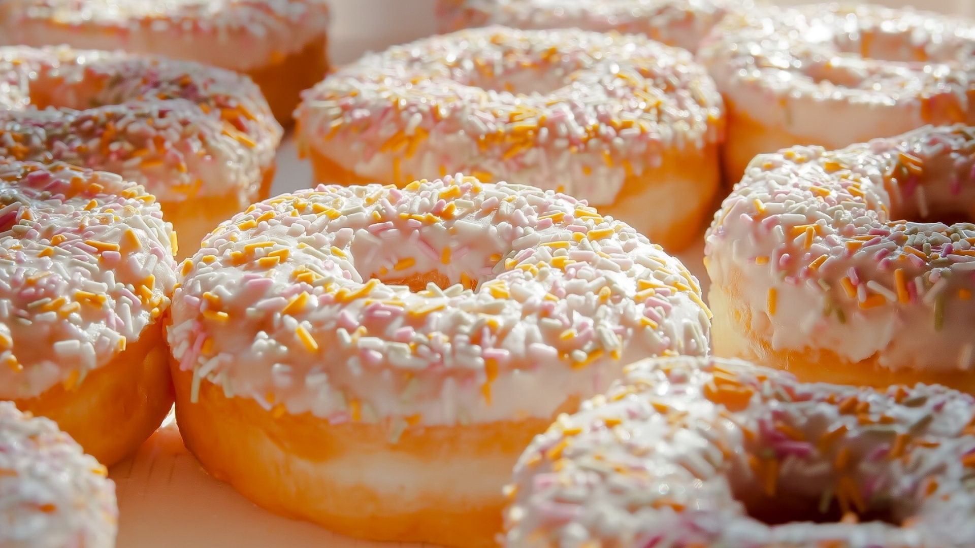 Donut: Eaten as a snack along with a cup of coffee, tea, or milk. 1920x1080 Full HD Wallpaper.