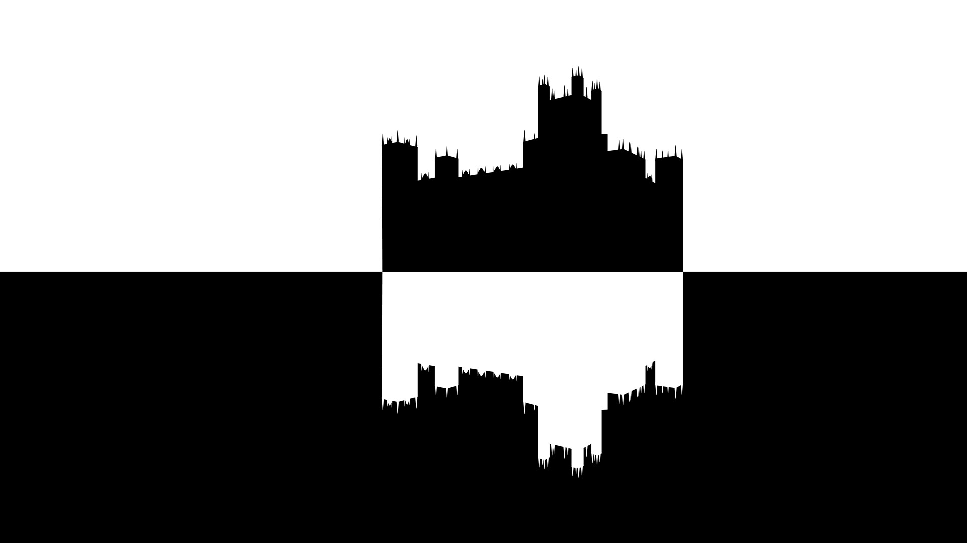 Downton Abbey: British Period Drama Television Series, Castle, Black and White. 1920x1080 Full HD Background.