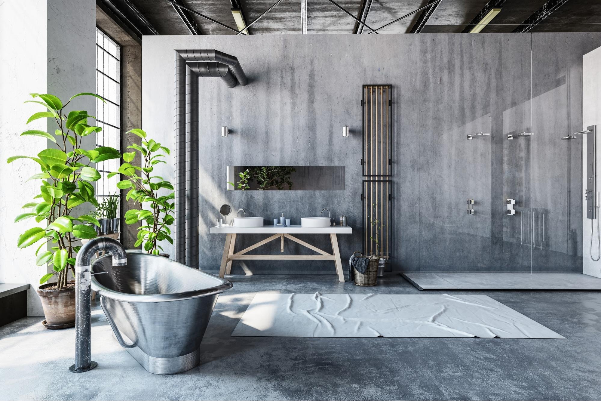 Bathroom, Industrial Style Wallpaper, 2000x1340 HD Desktop