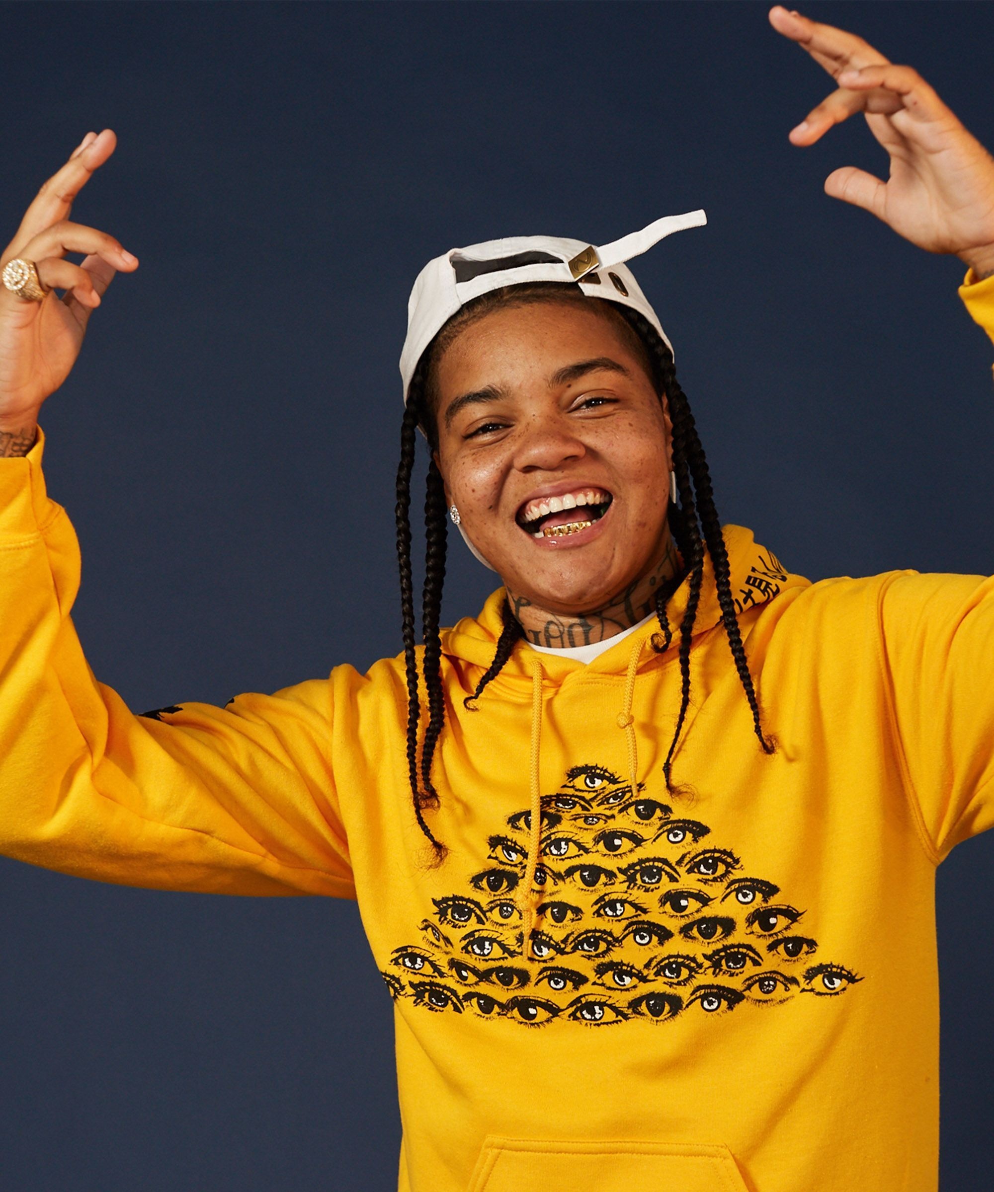 Young M.A: First gained widespread recognition with the release of the hit single "Ooouuu". 2000x2400 HD Background.
