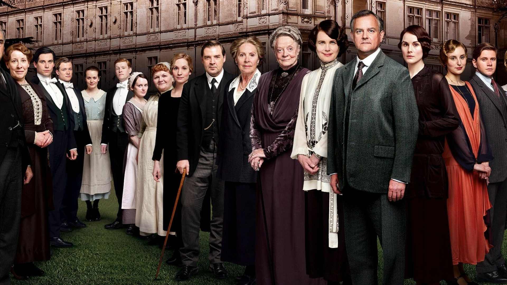 Downton Abbey: The second series runs from the Battle of the Somme in 1916 to the 1918 Spanish flu pandemic. 1920x1080 Full HD Wallpaper.