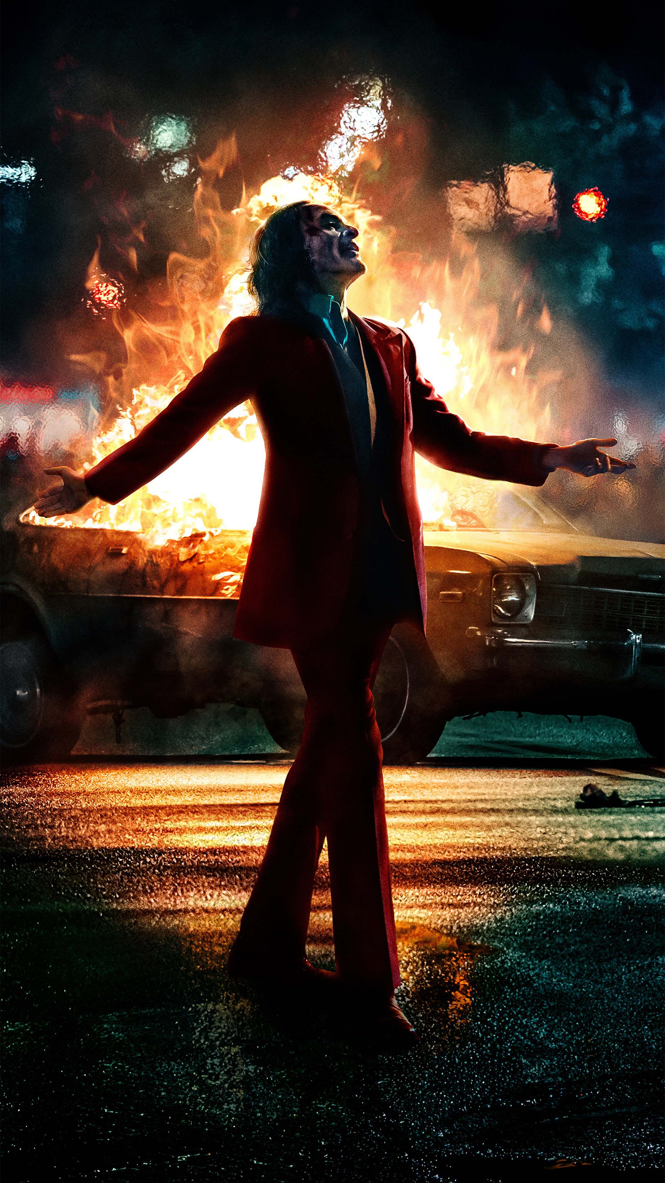 Joker, Joaquin Phoenix, Movie poster, 8K wallpaper, 2160x3840 4K Handy